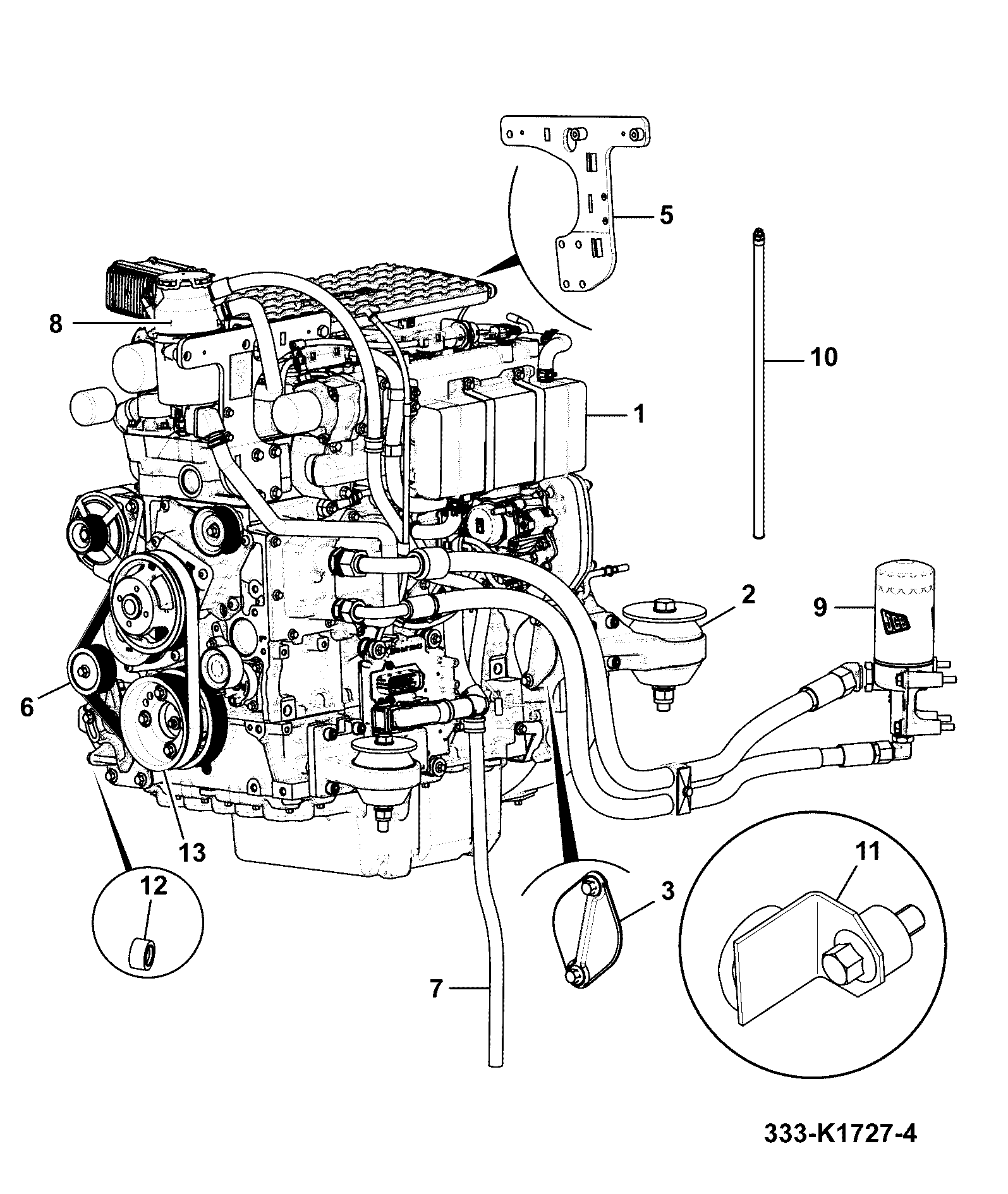 Двигатель 320/40624 JCB