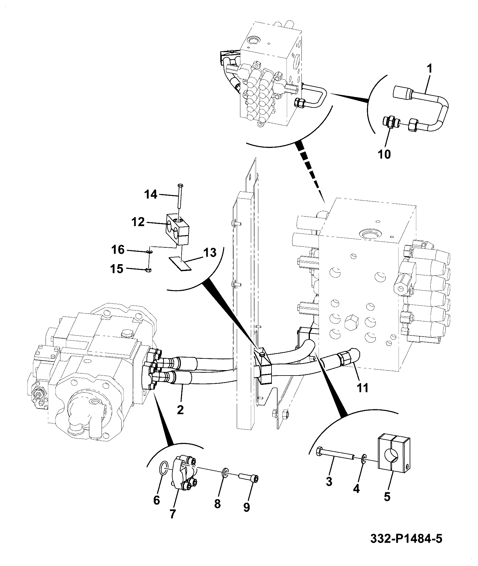 Шланг 335/B5478 JCB