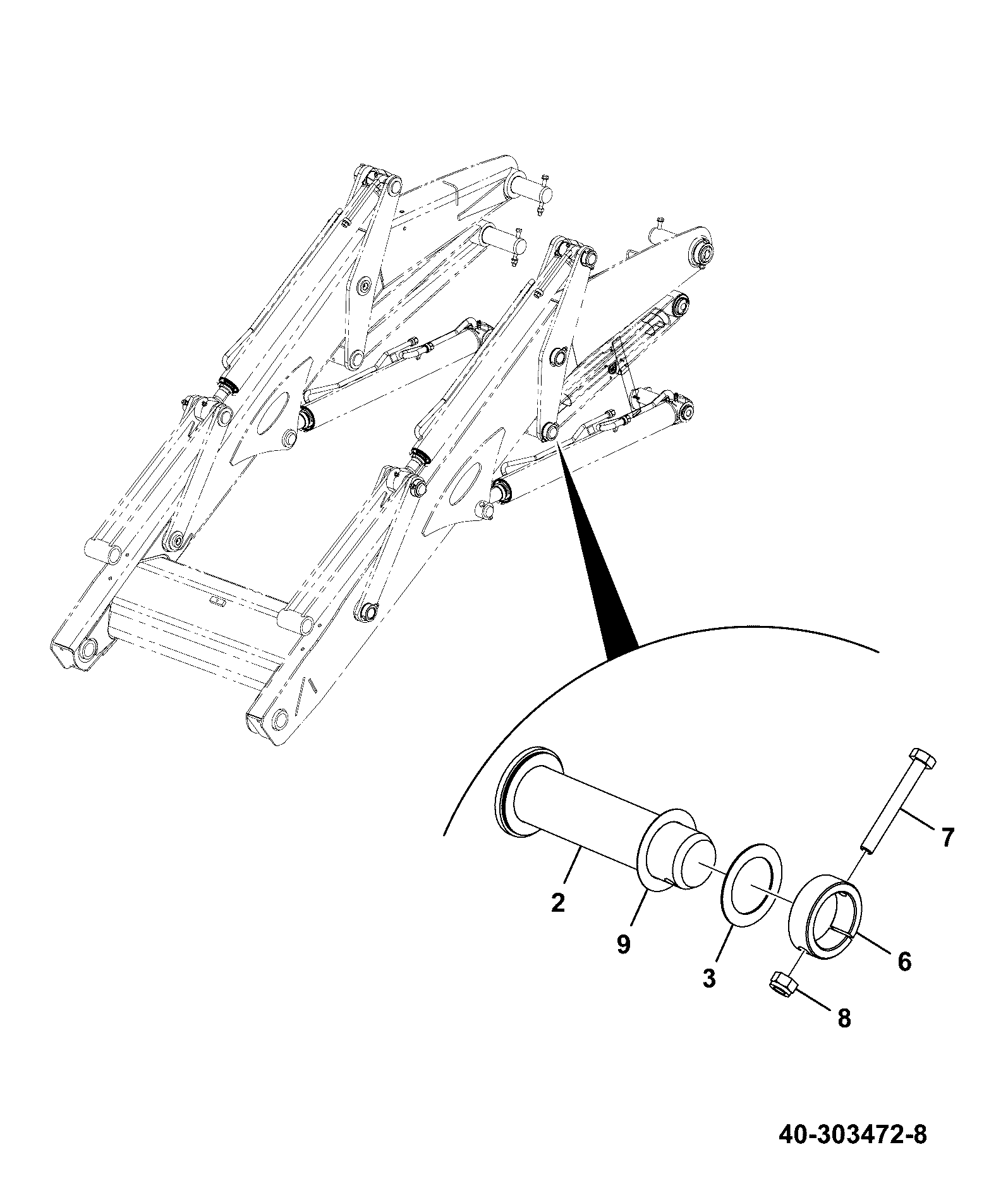 Палец 333/Y0138 JCB