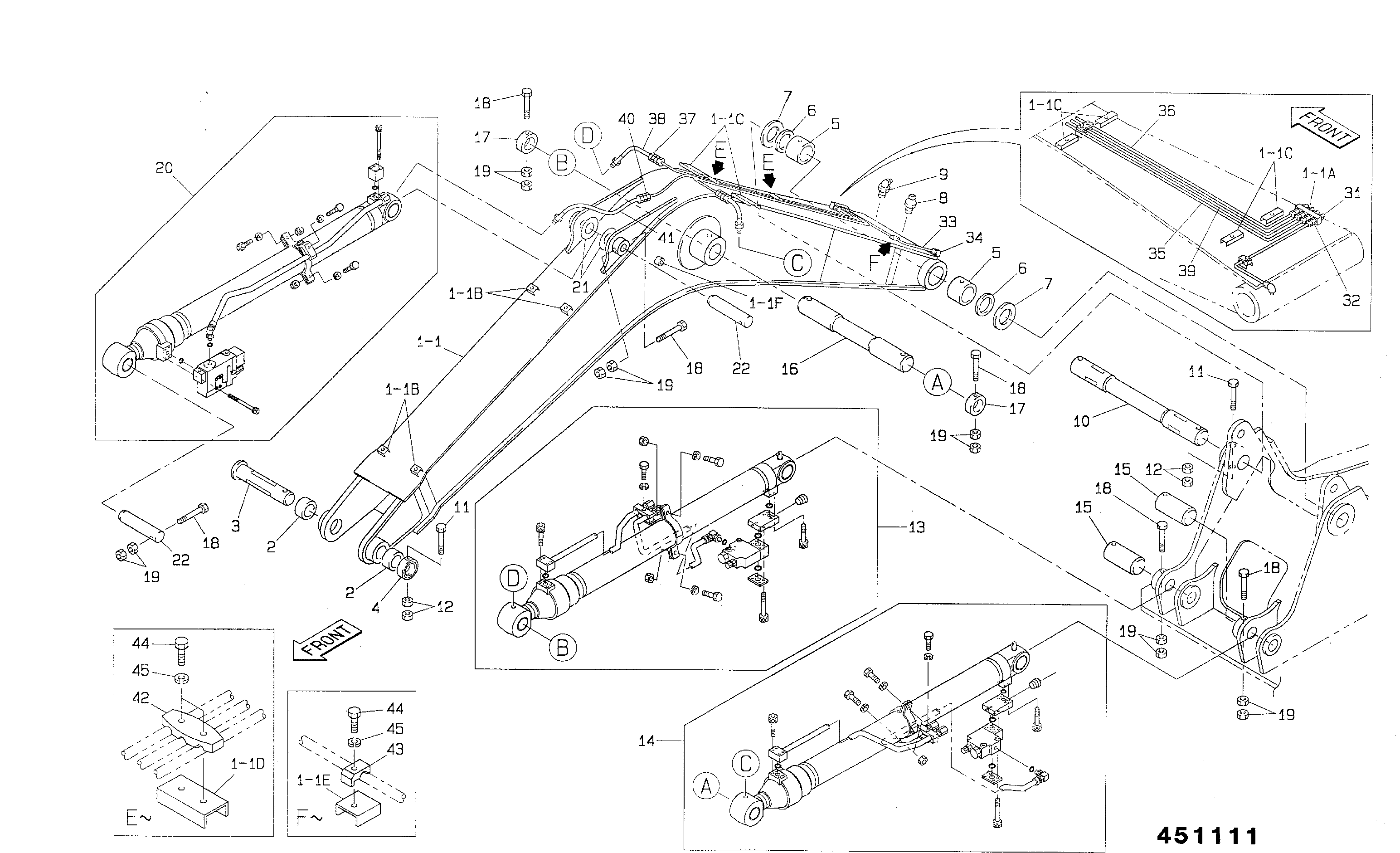 Стрела JG0LV158 JCB