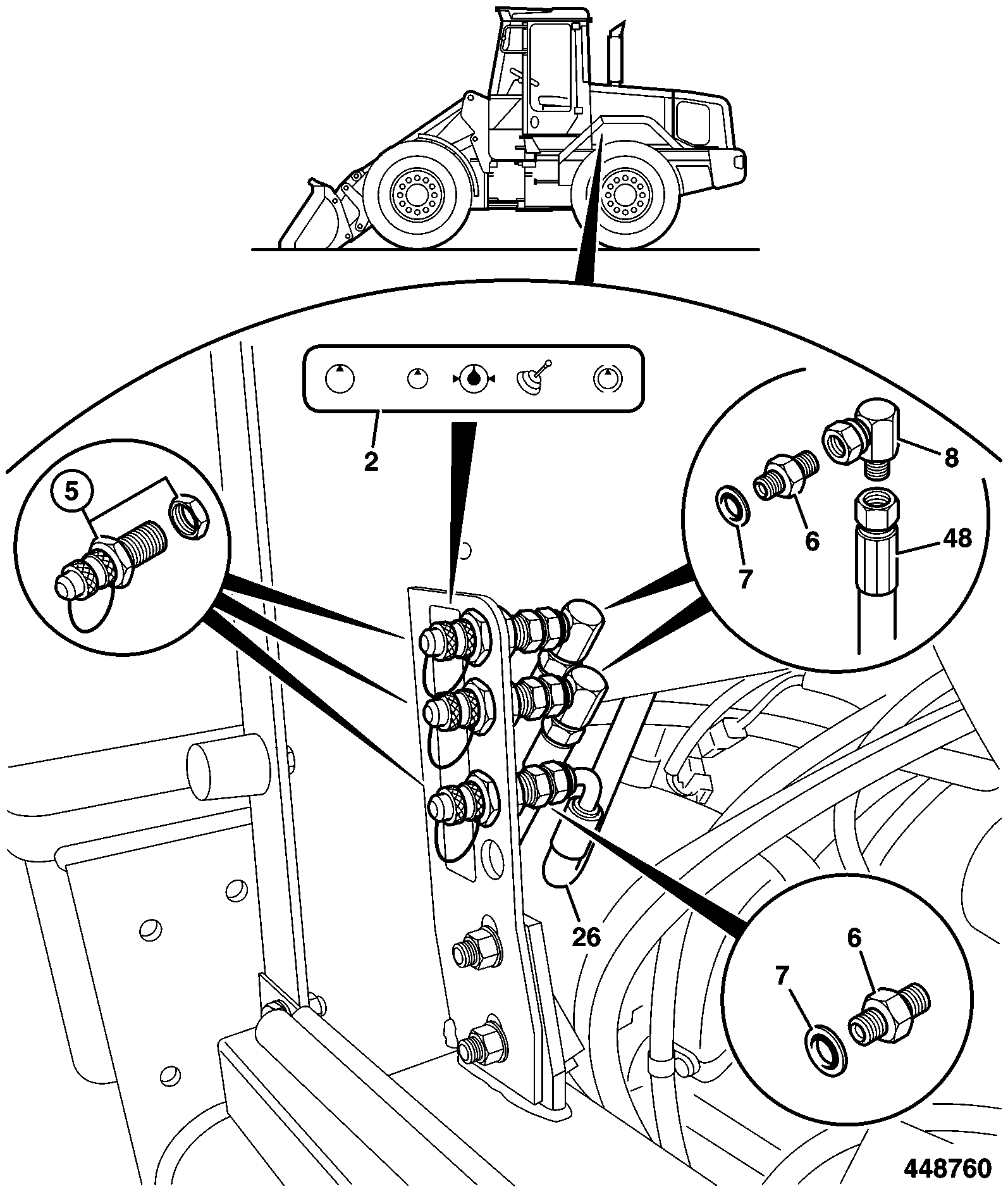 Переходник 816/13423 JCB