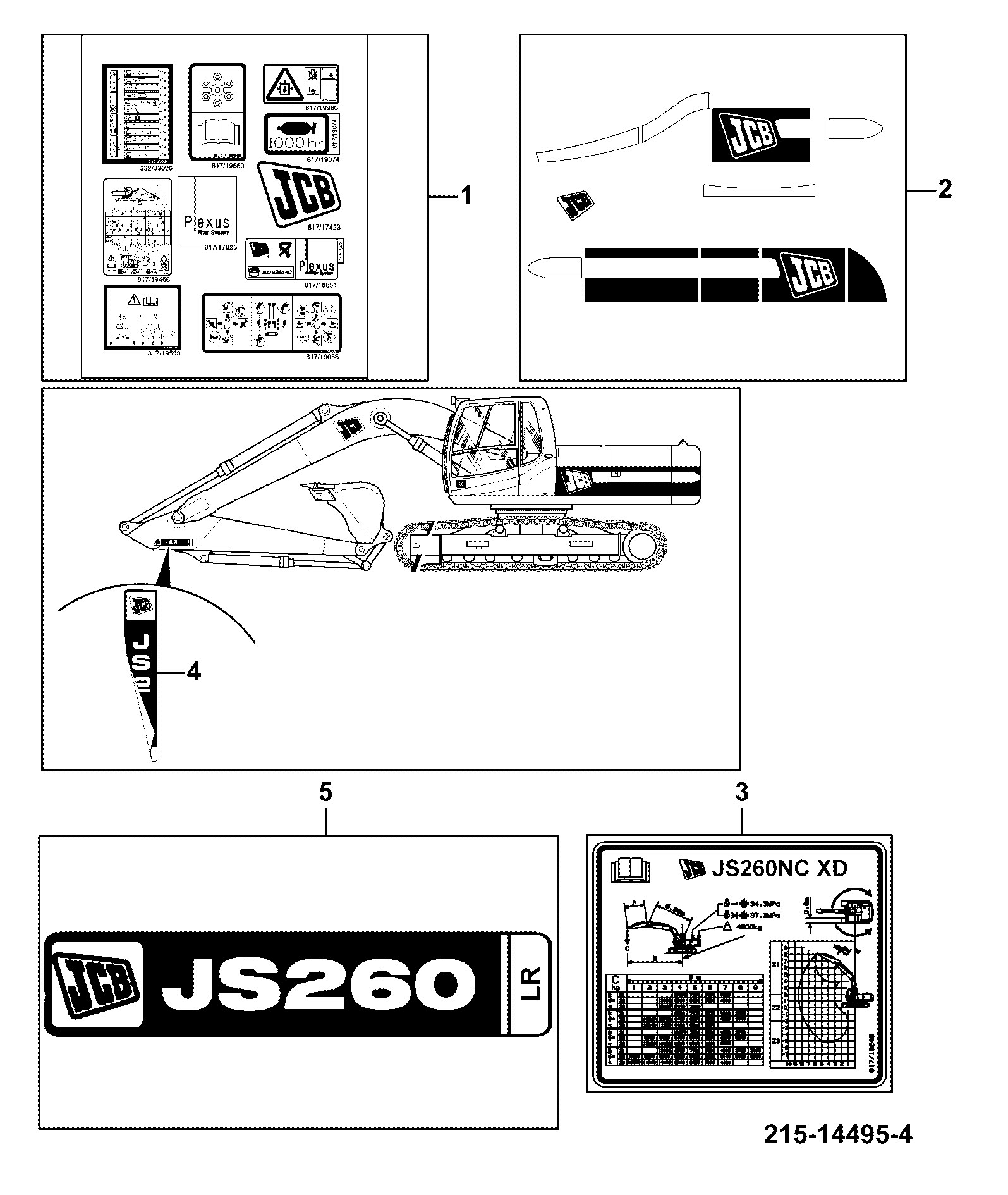 Наклейка 817/20112 JCB