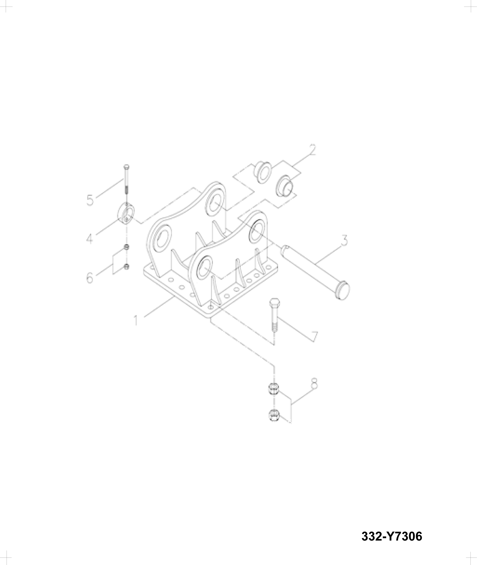 Упор кольцо HM2180 550/43786 JCB