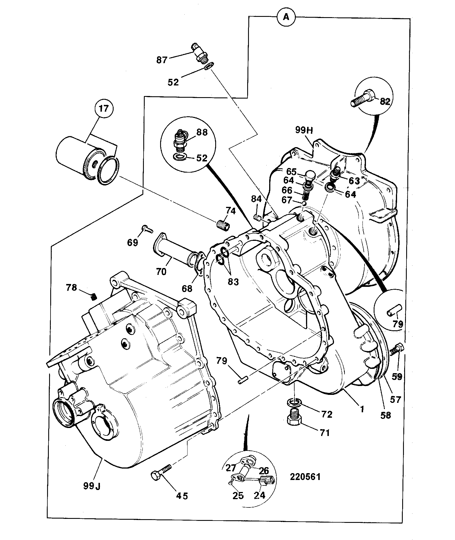 Коробка передач 445/36800 JCB