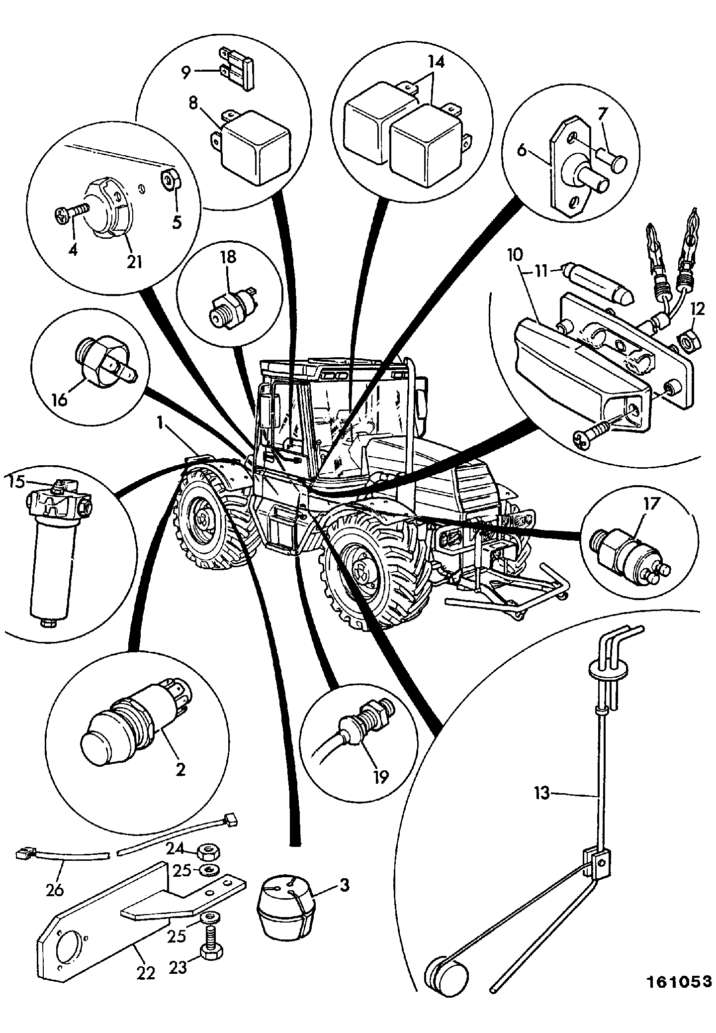 Выключатель 454/43858 JCB