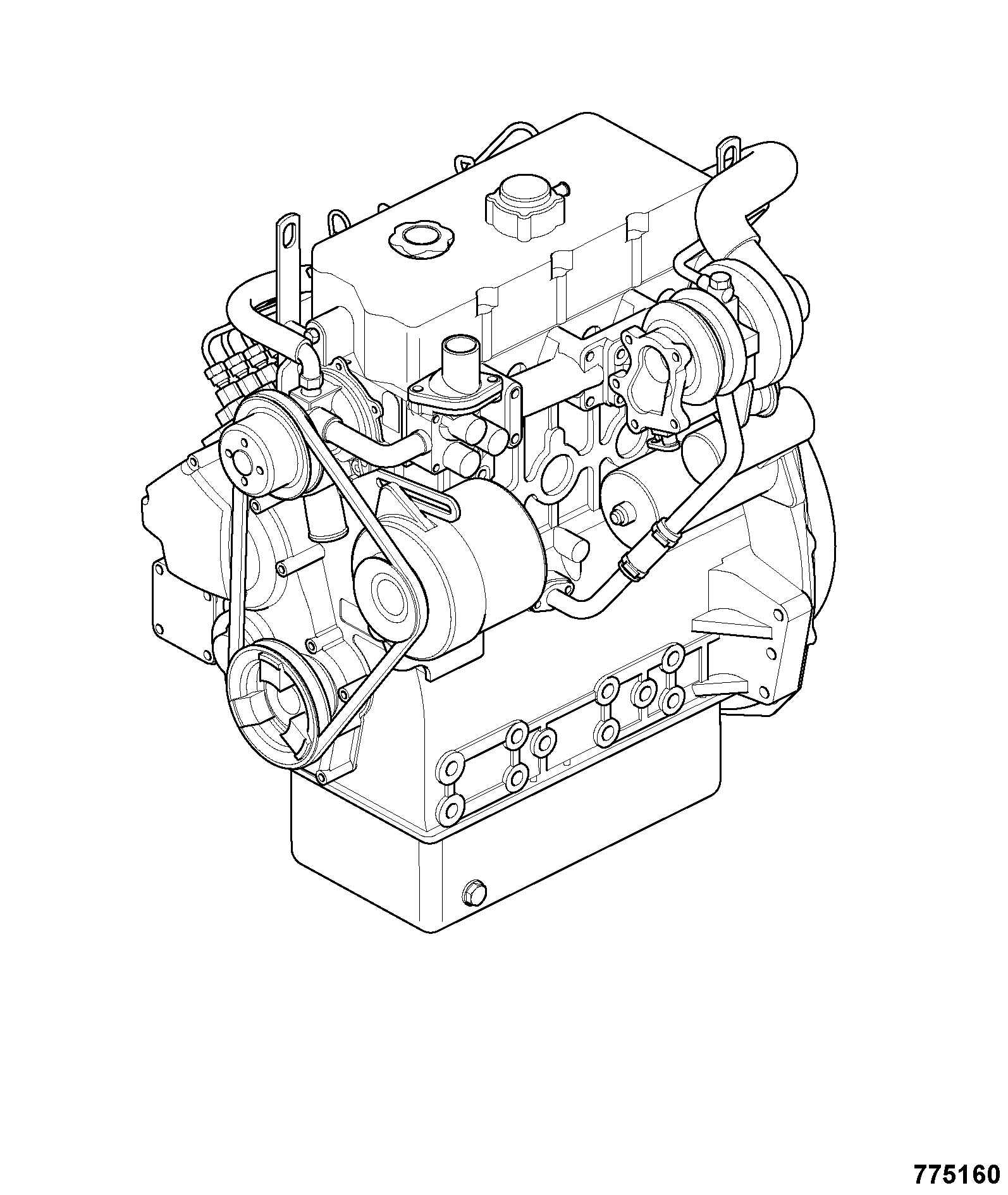 двигатель 01/145282 JCB