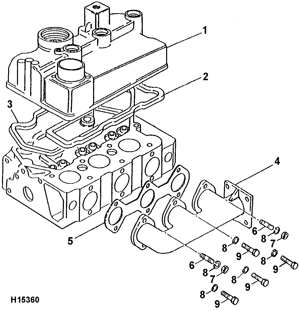 Коллектор 02/630525 JCB