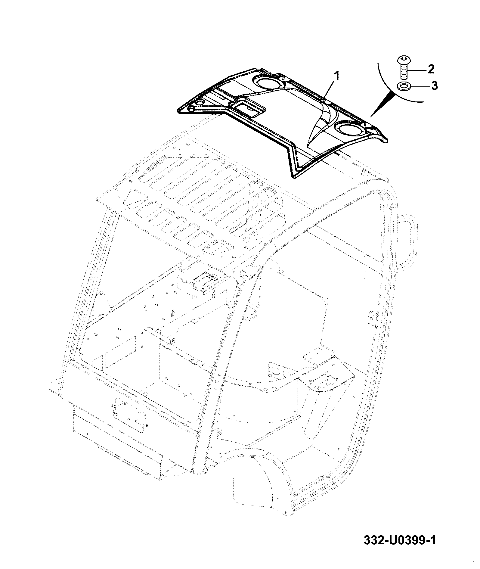 Накладка 332/U0413 JCB