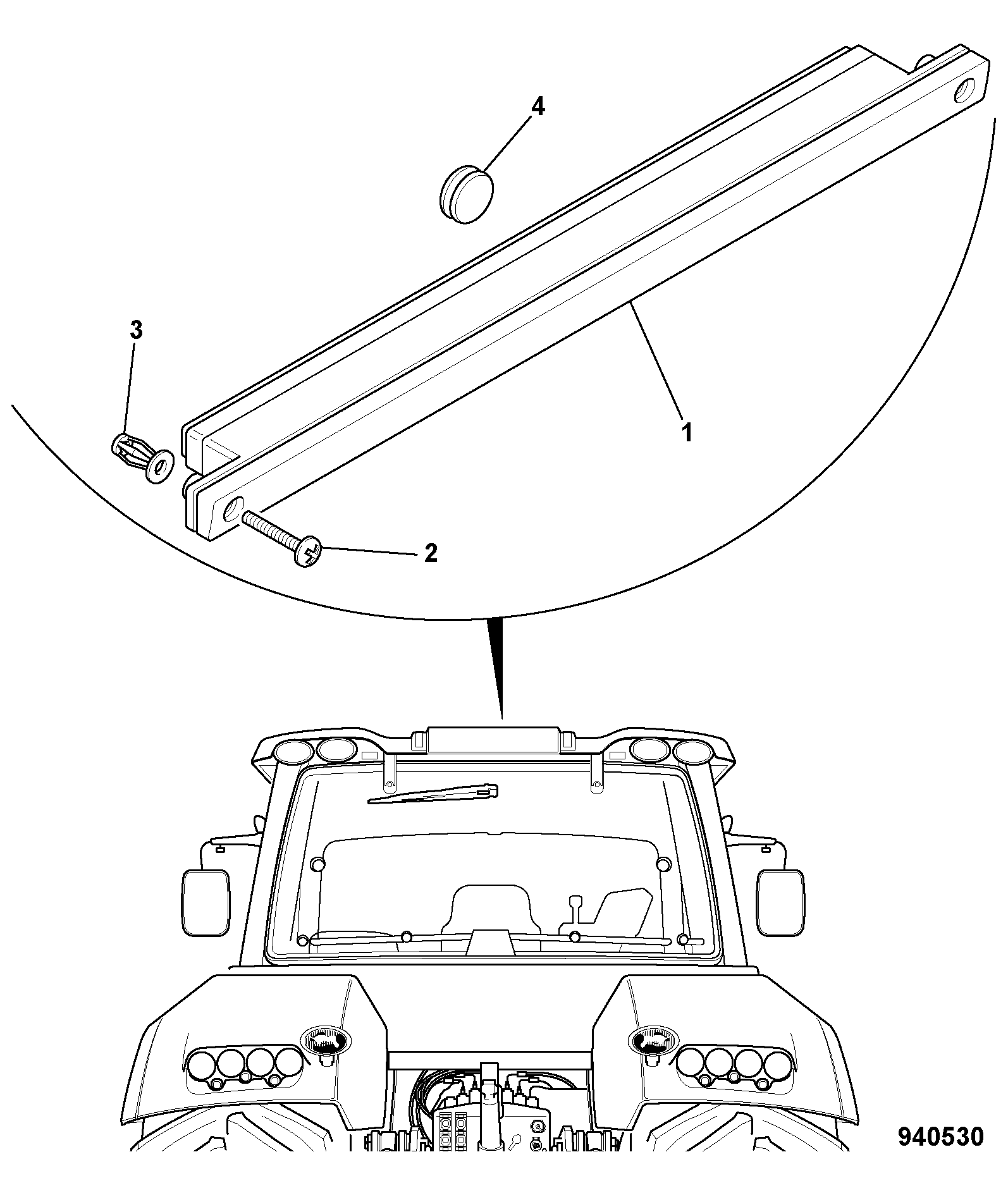 Фонарь 700/50088 JCB