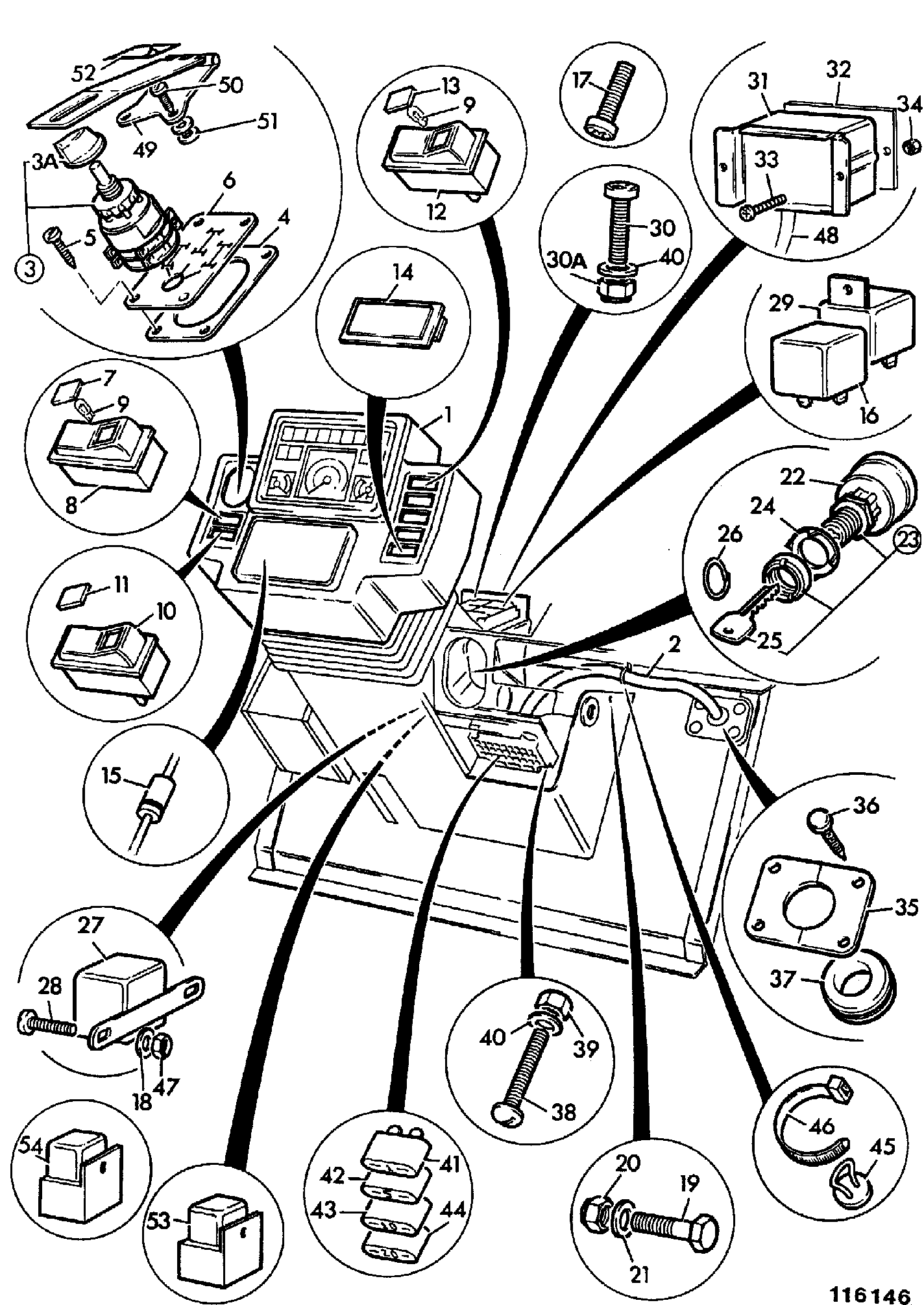 Выключатель 701/19900 JCB