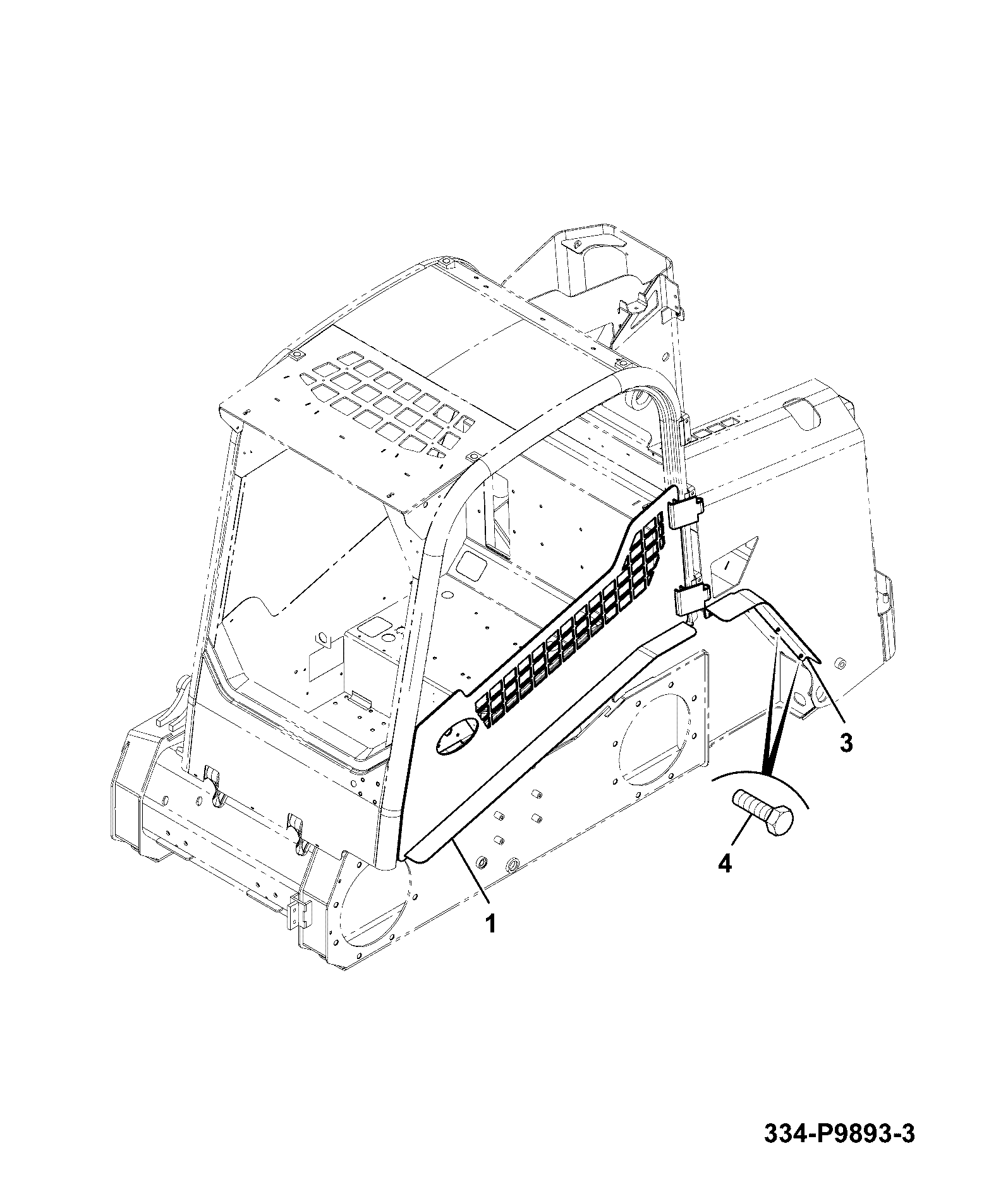 Дверь 334/P8894 JCB