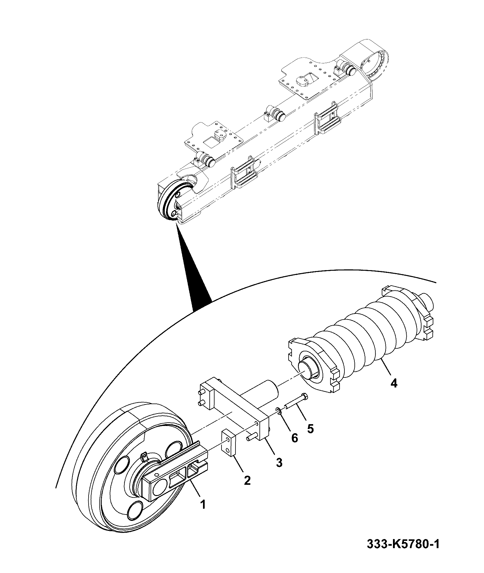 Натяжитель 333/J9196 JCB