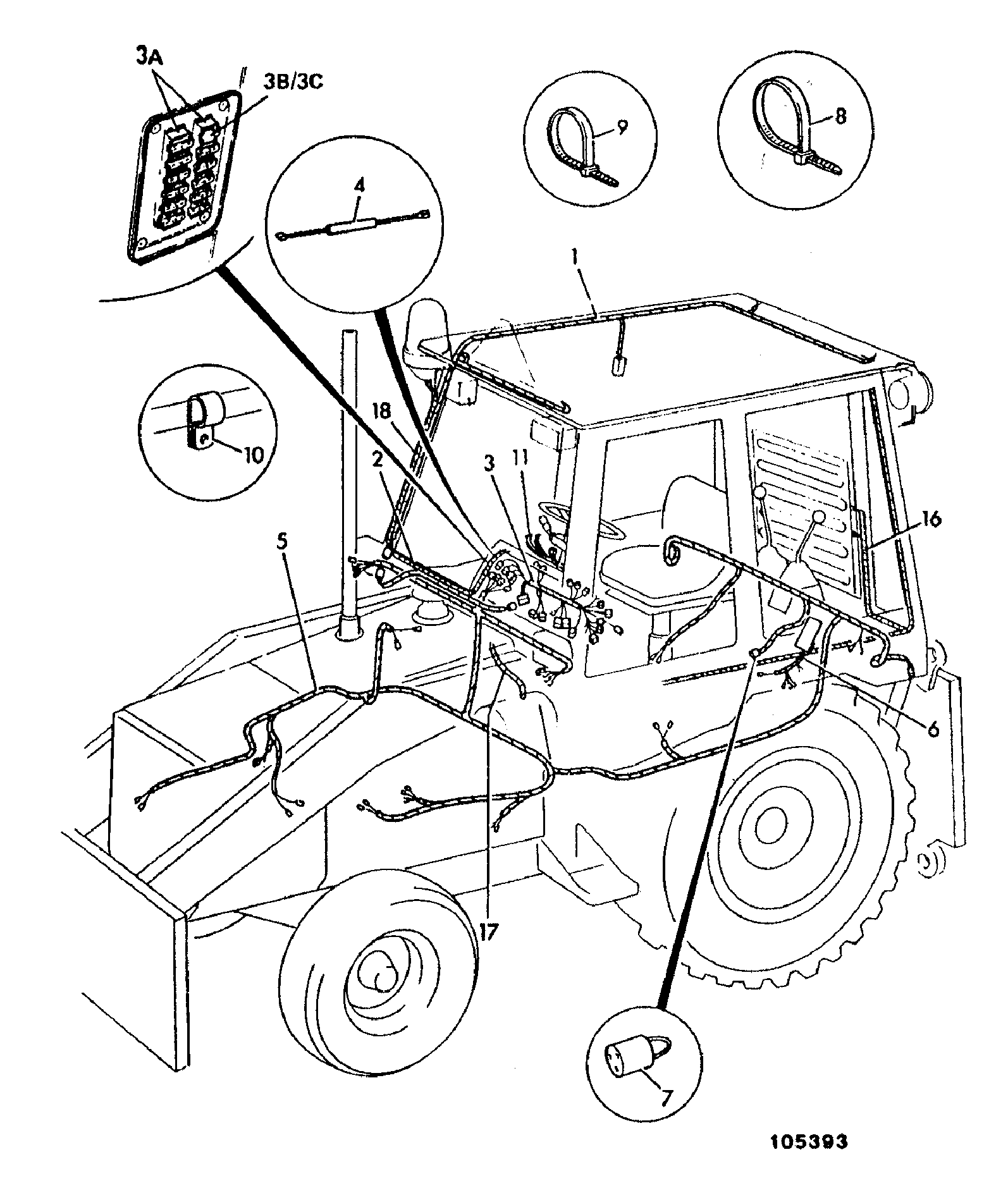 Стяжка 123/00255 JCB