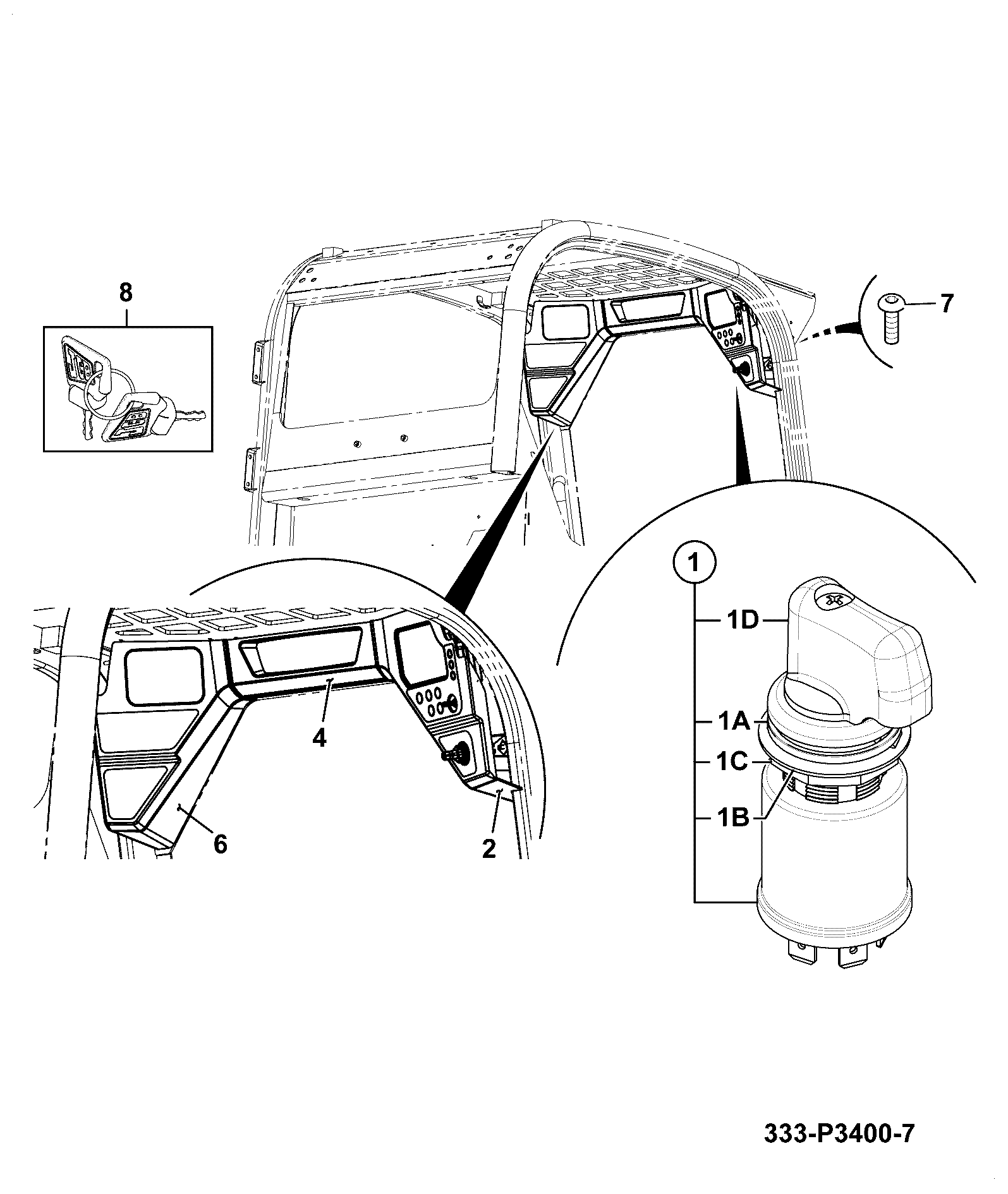 панель 332/X0356 JCB