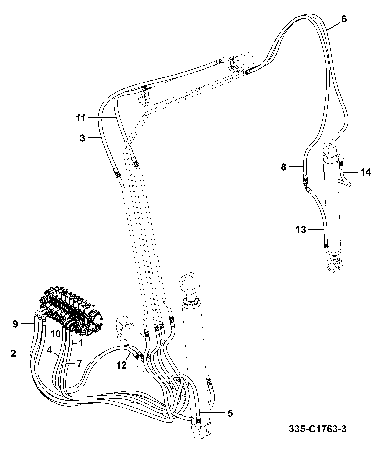 Шланг 333/W3418 JCB