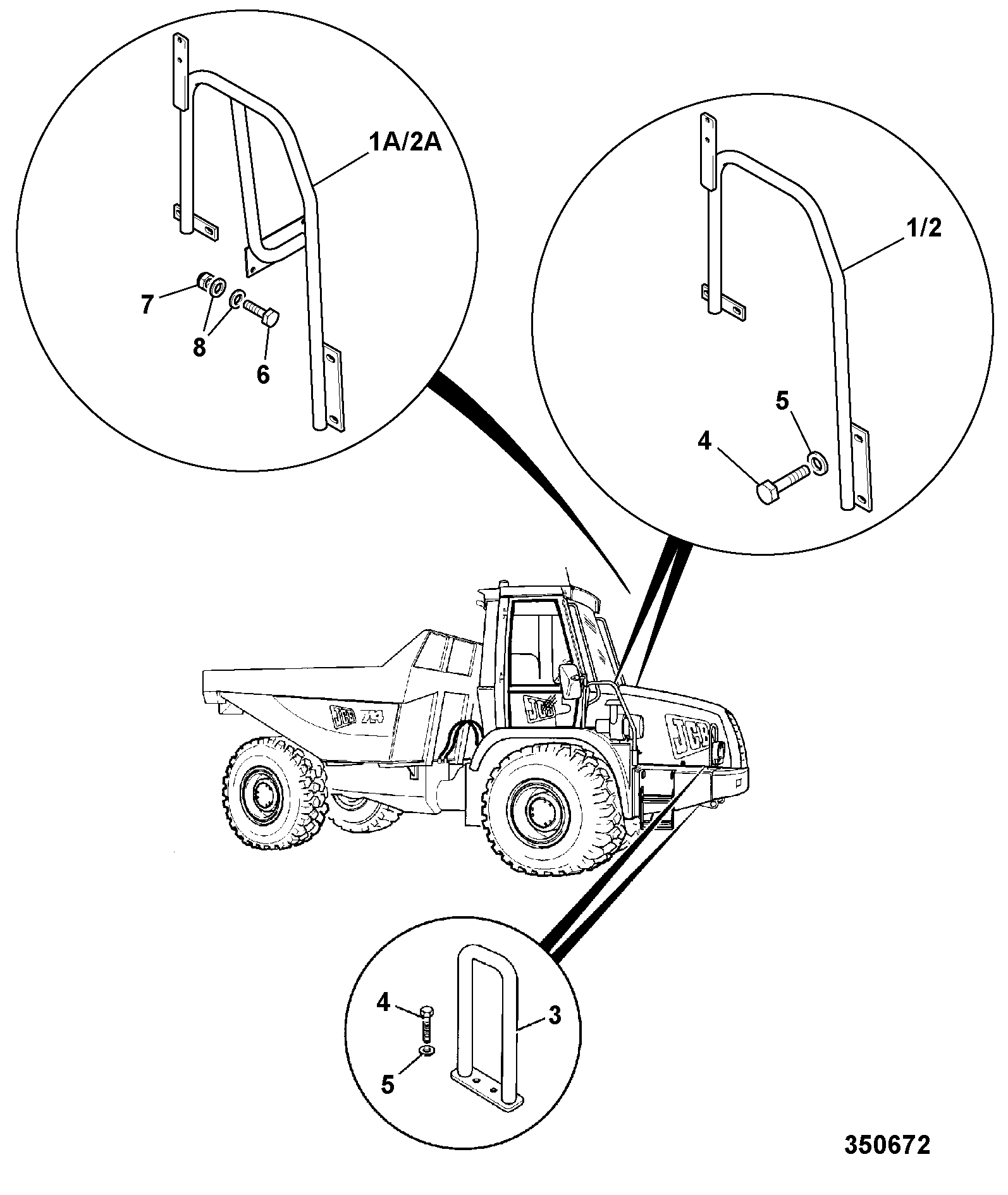 Направляющая 335/00847 JCB