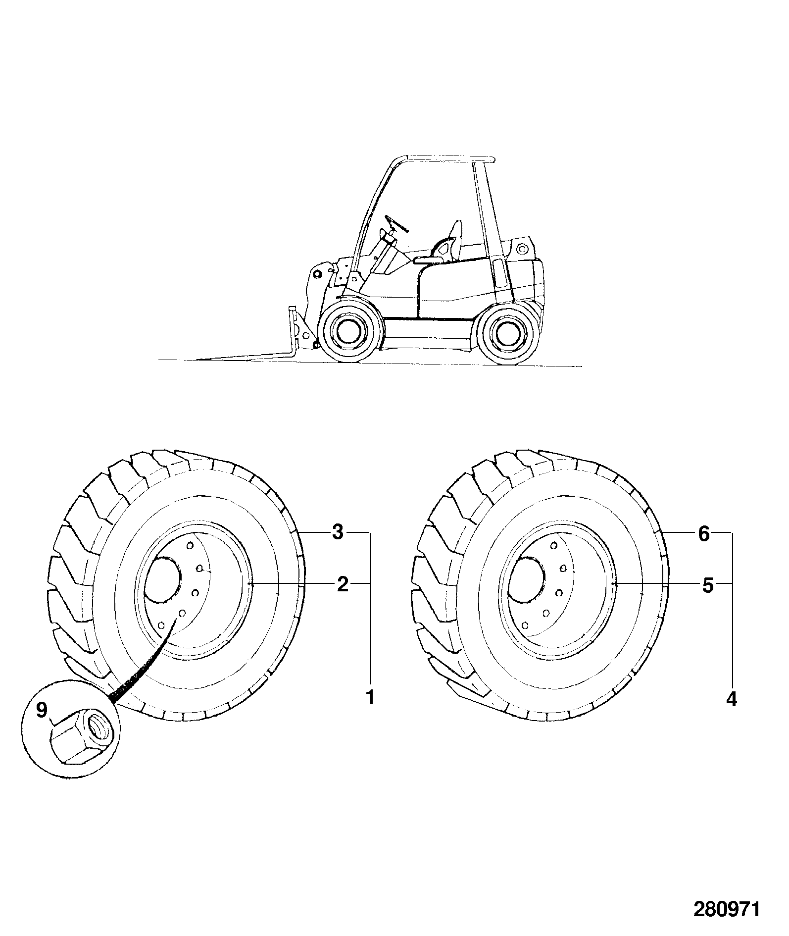 Колесо 331/23413 JCB