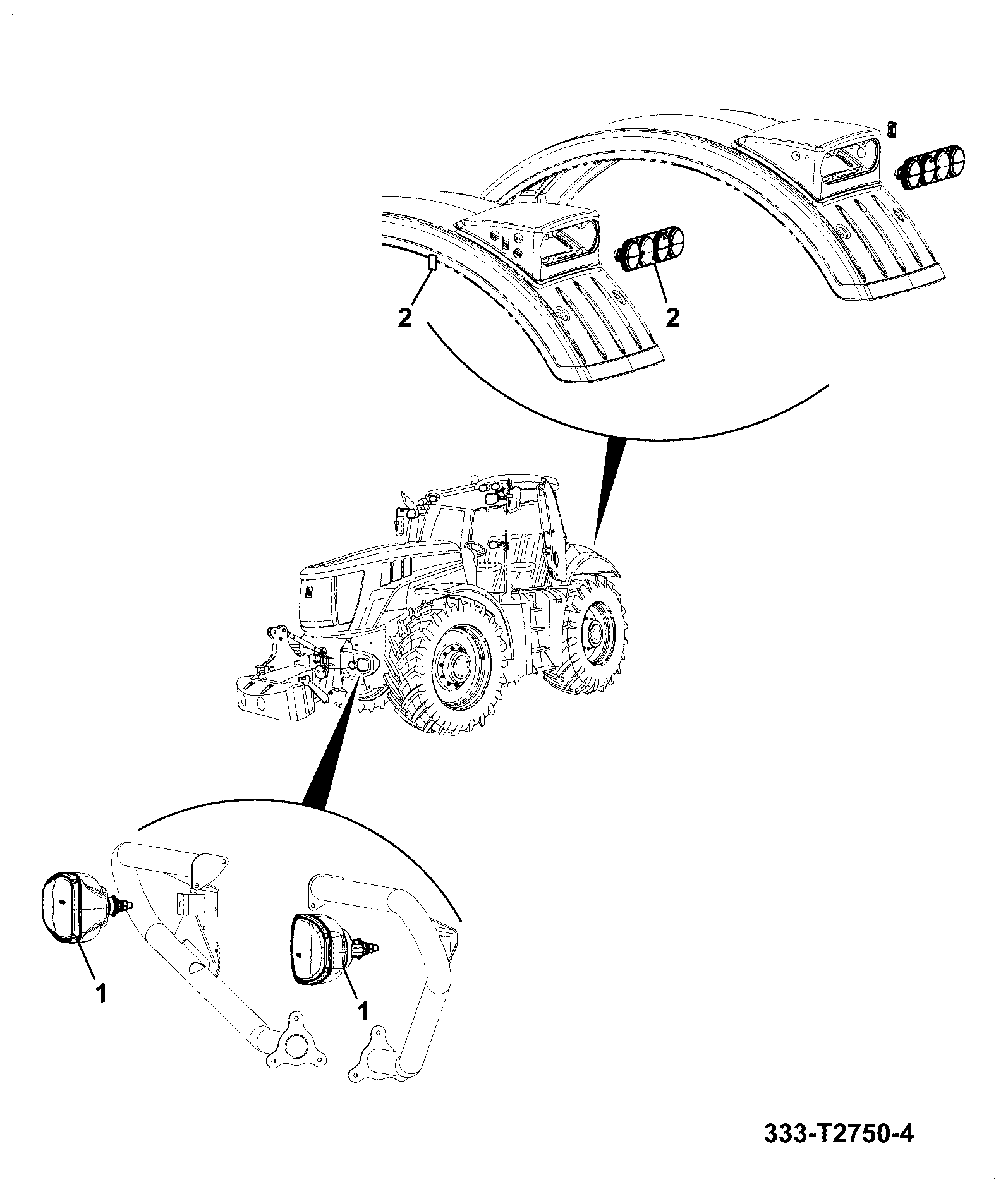 фонарь 333/T8591 JCB