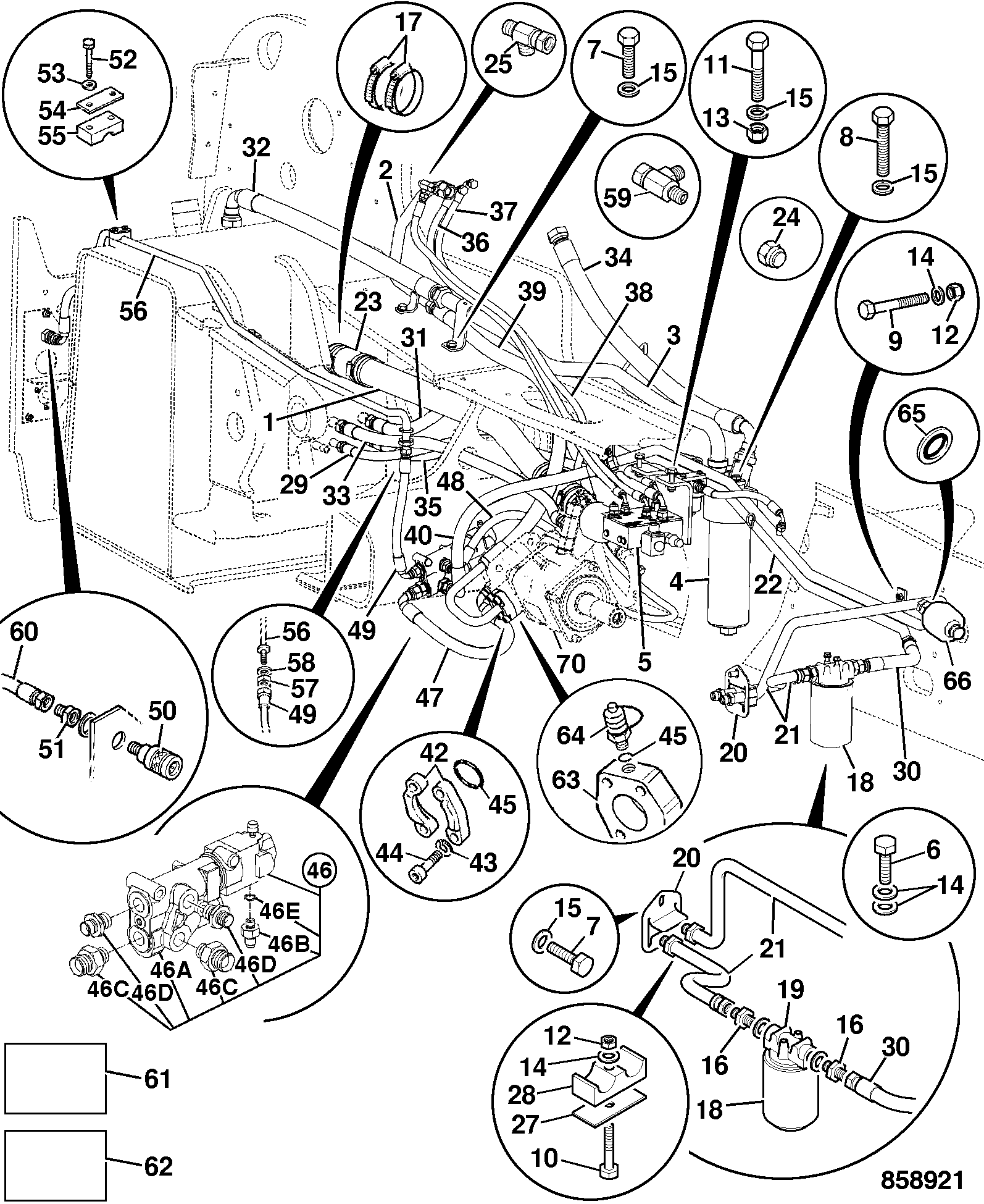 фланец 332/C2367 JCB