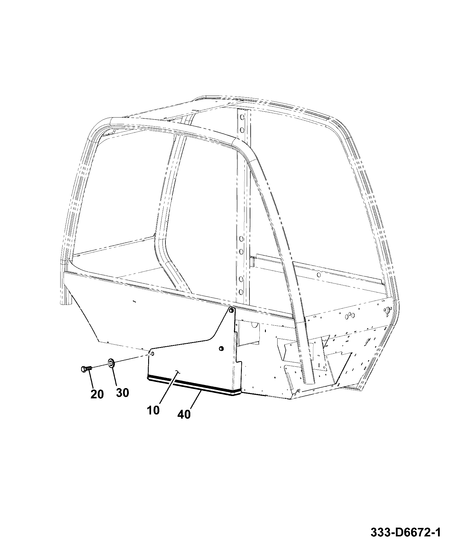Крышка 333/D6671 JCB