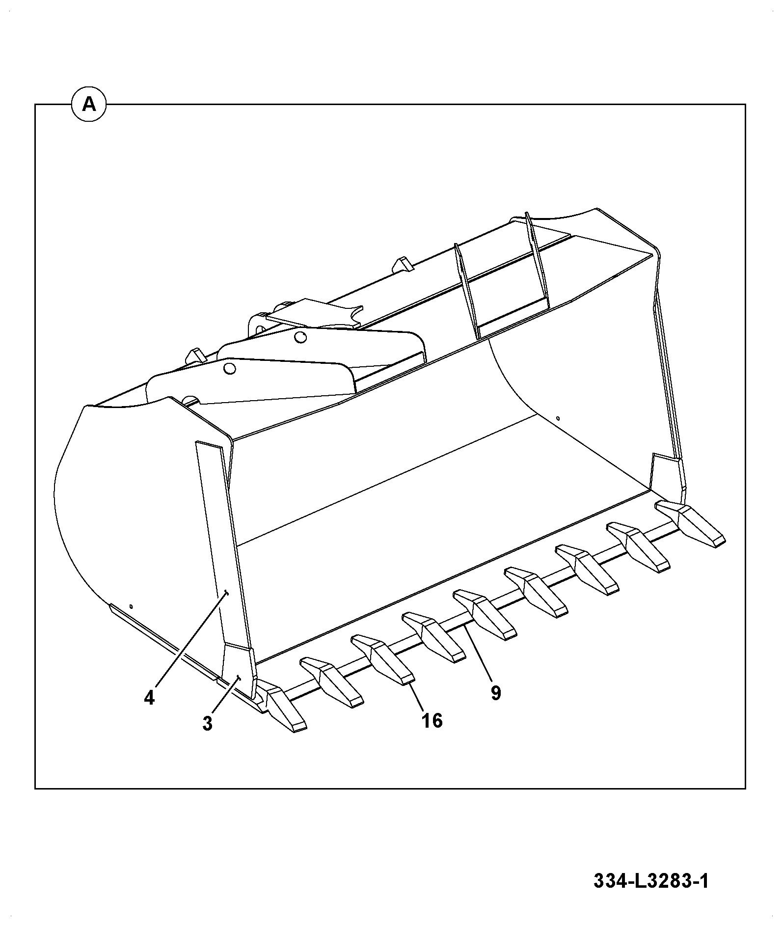 Ковш 334/L3283 JCB