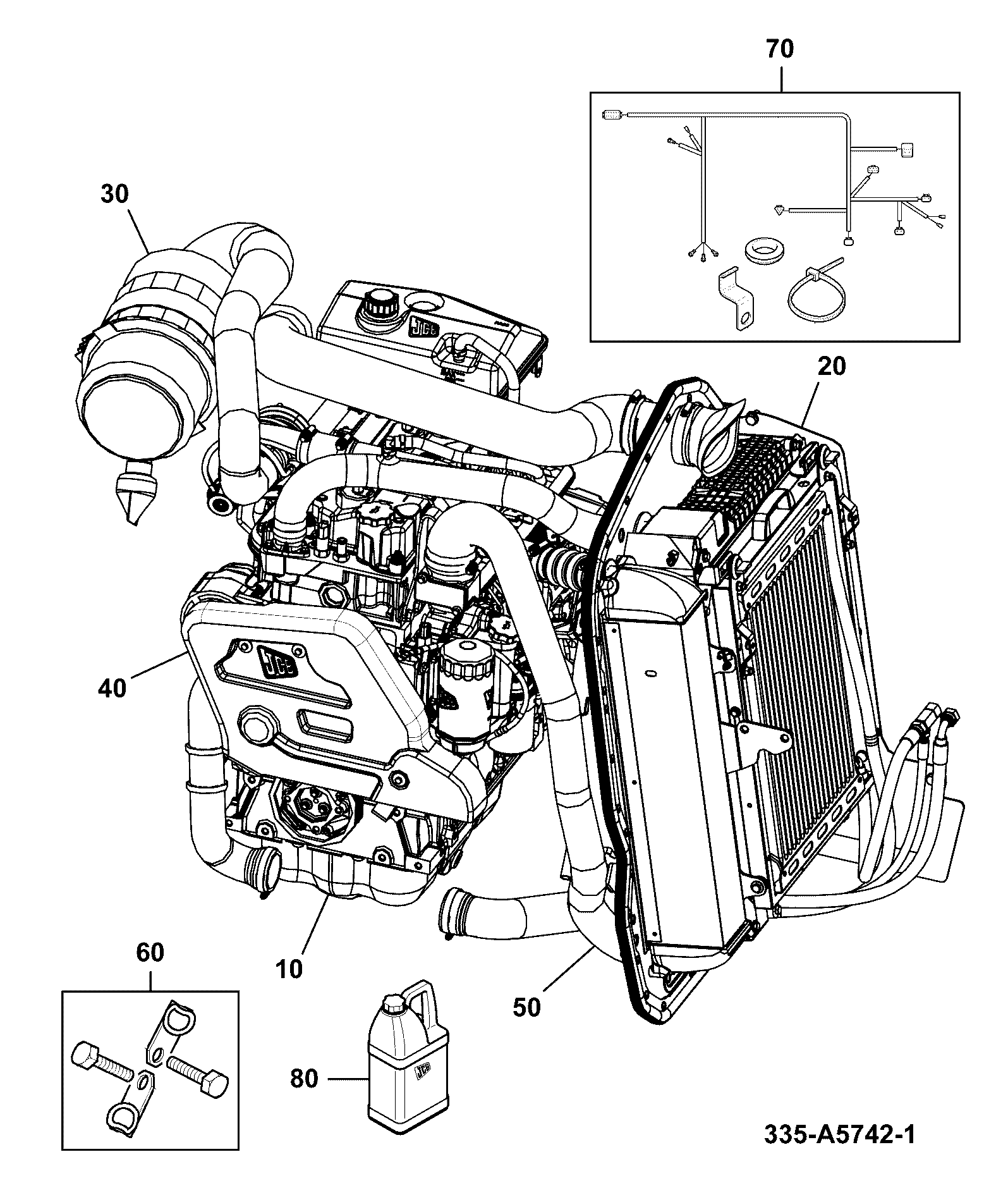 Двигатель 333/D6495 JCB