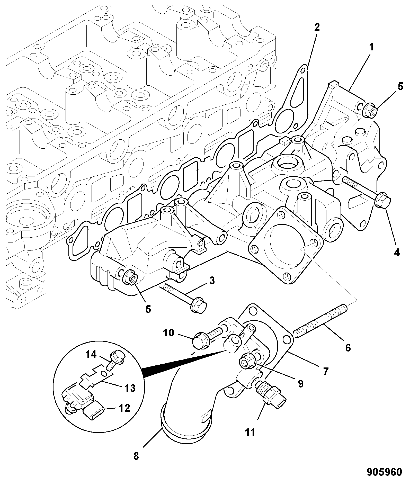 Прокладка 02/802515 JCB
