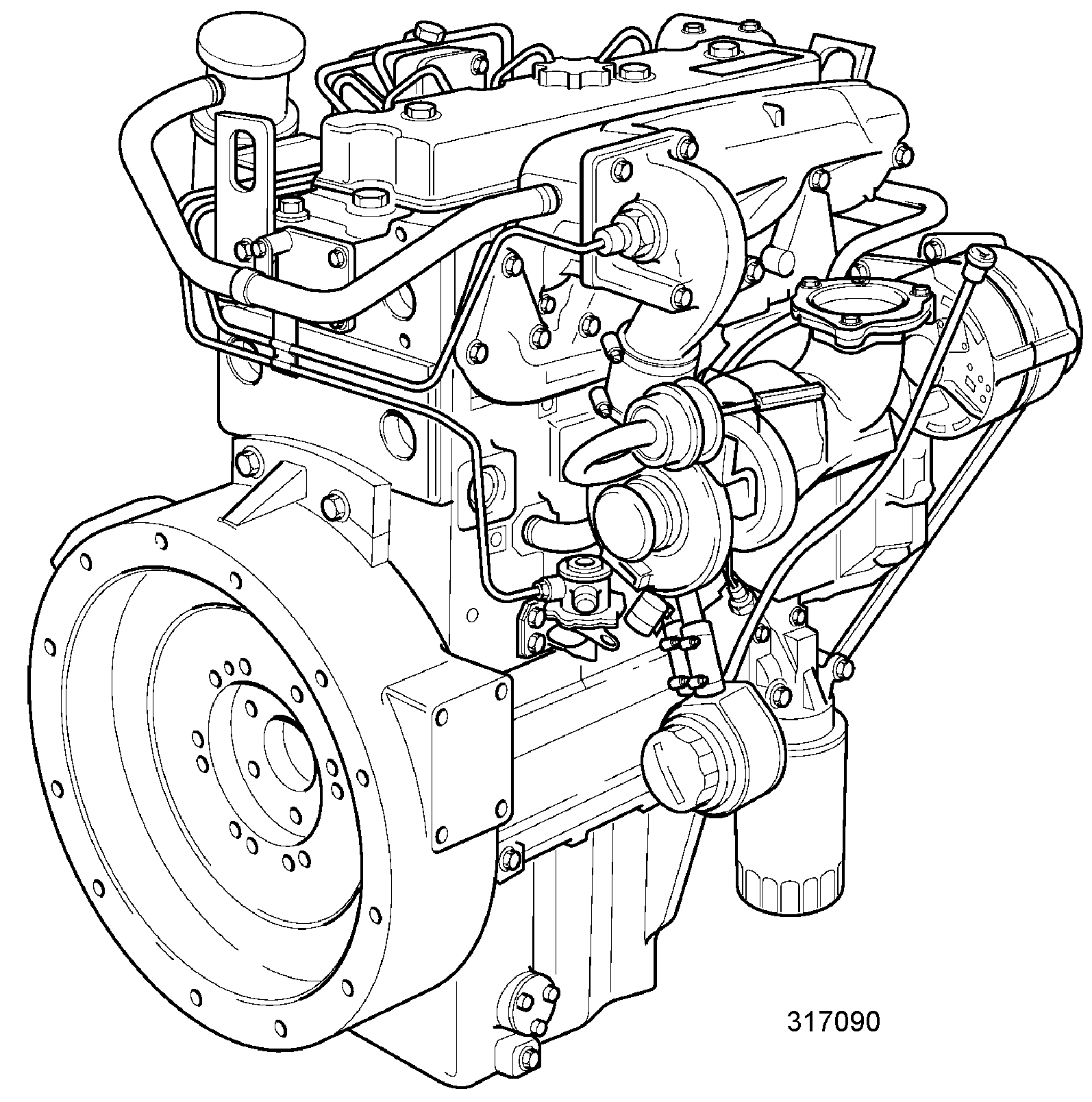 Двигатель 01/139100 JCB