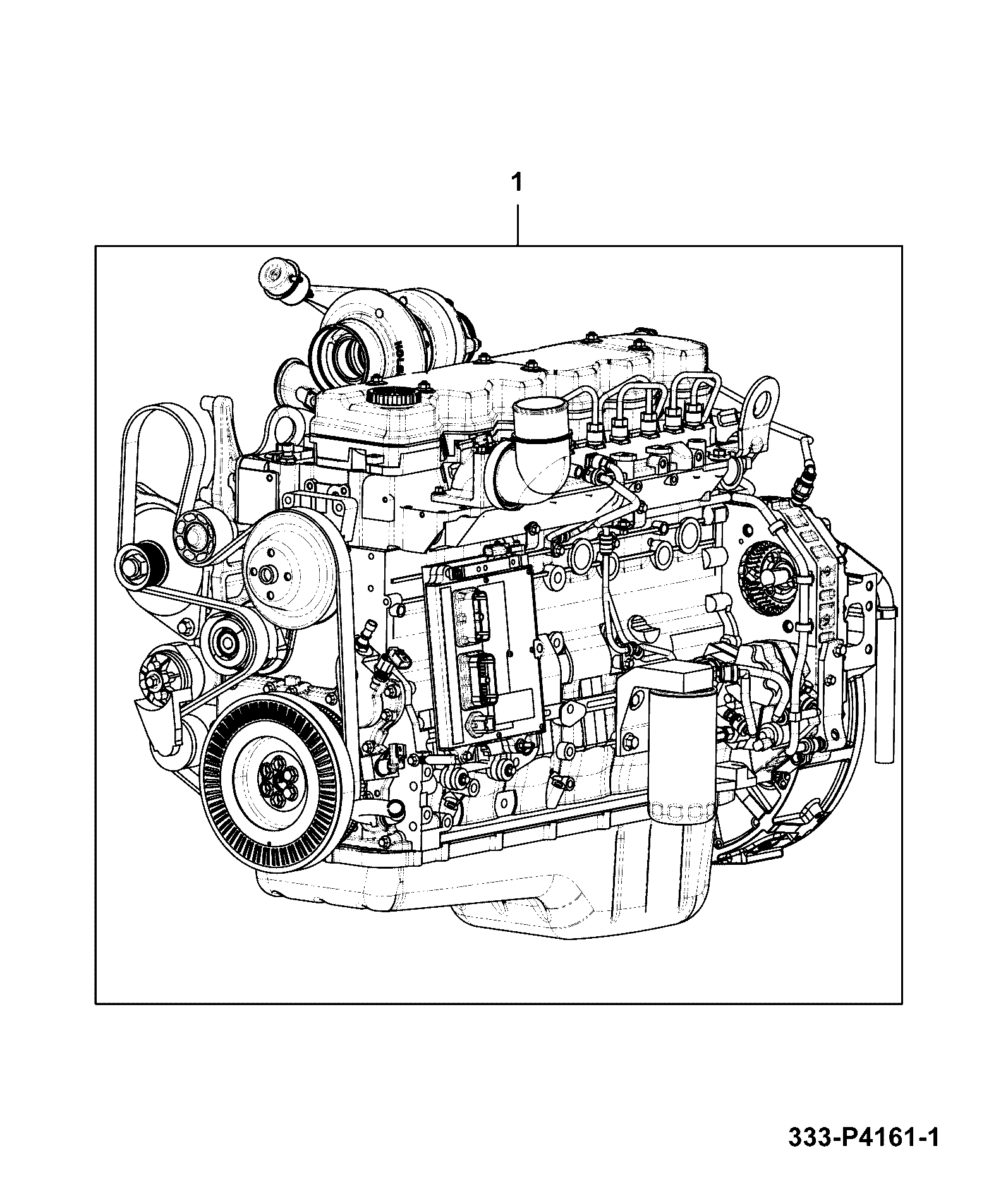 Двигатель 333/P4161 JCB