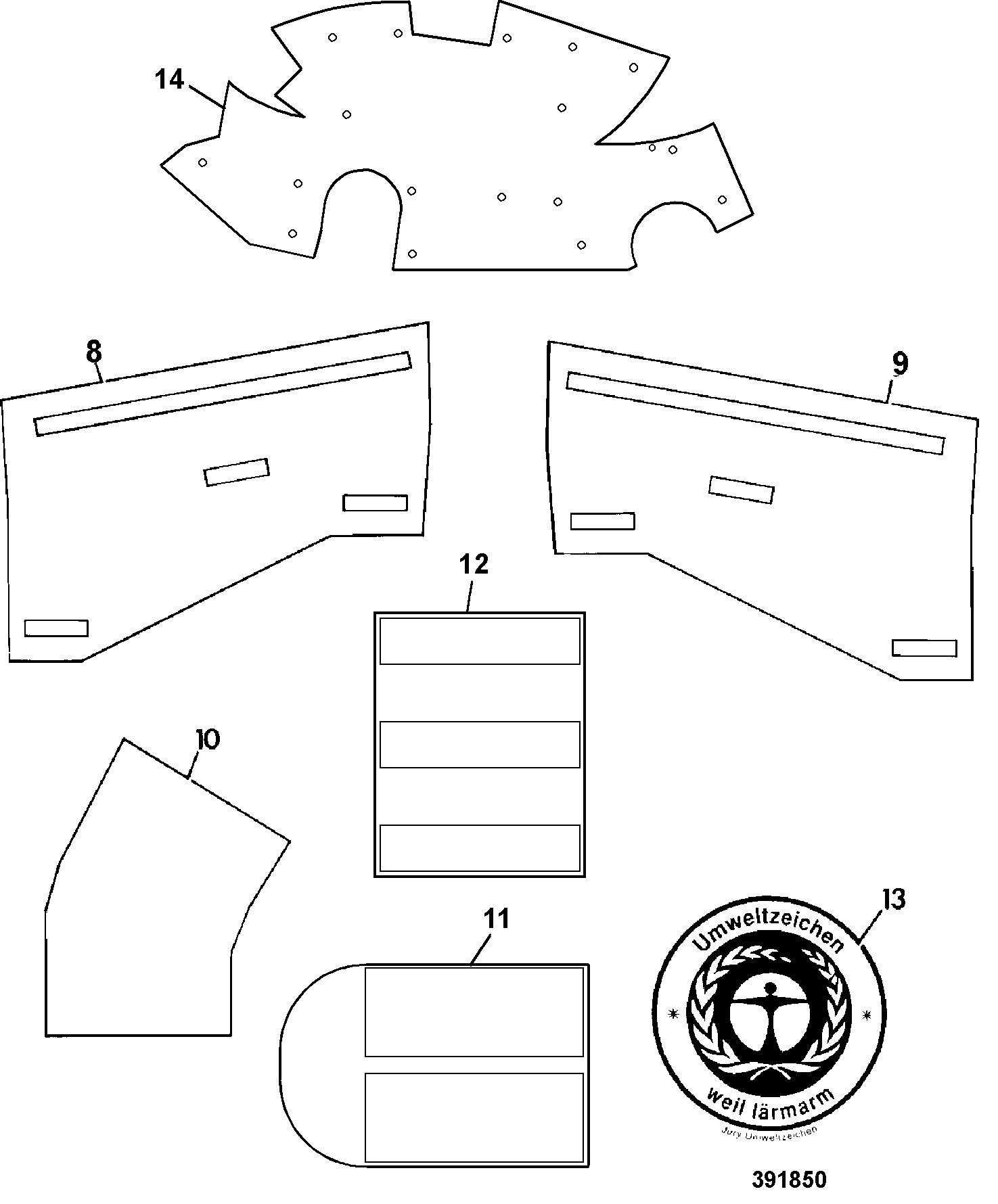 панель 331/26121 JCB