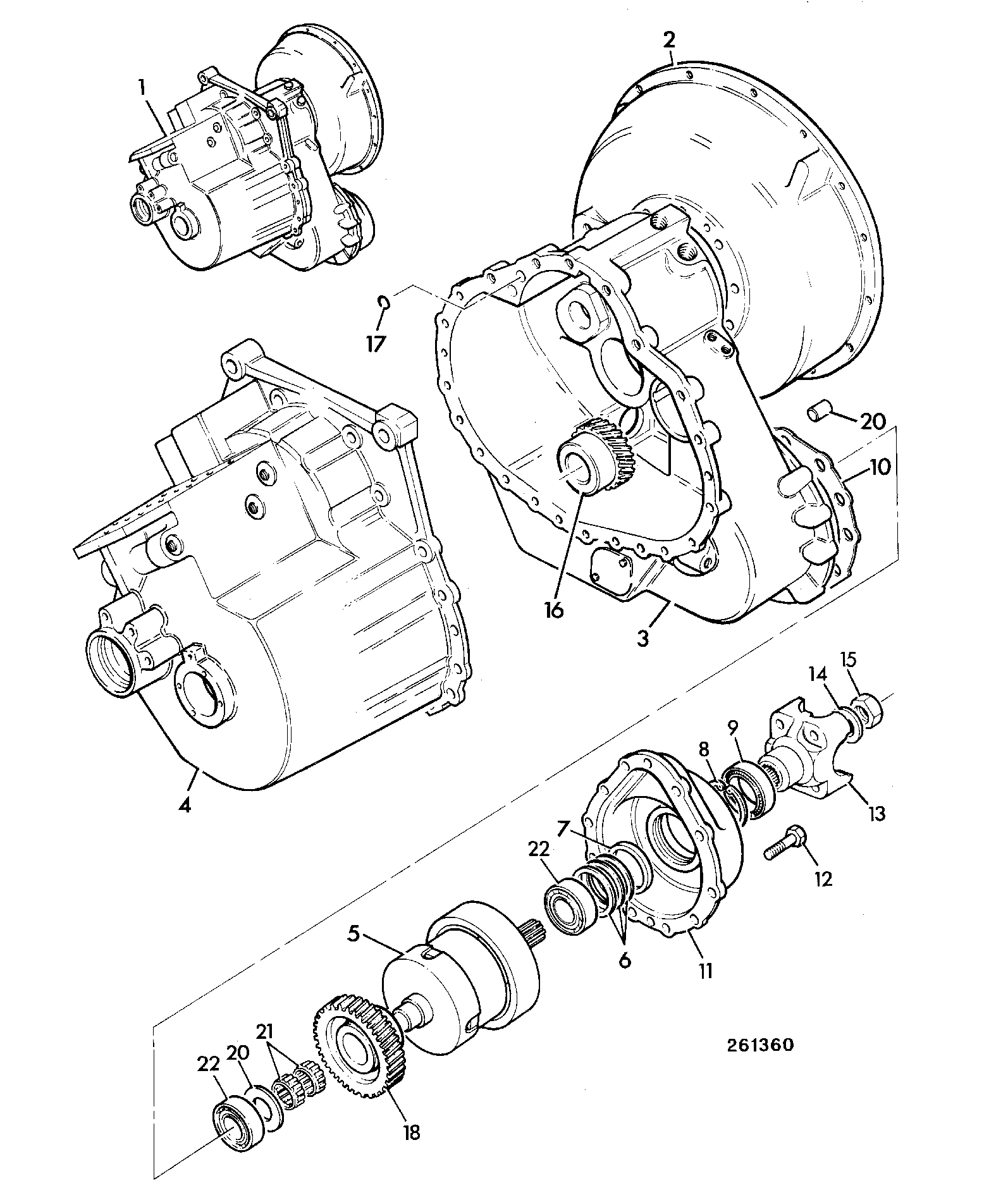 Коробка передач 460/91110 JCB