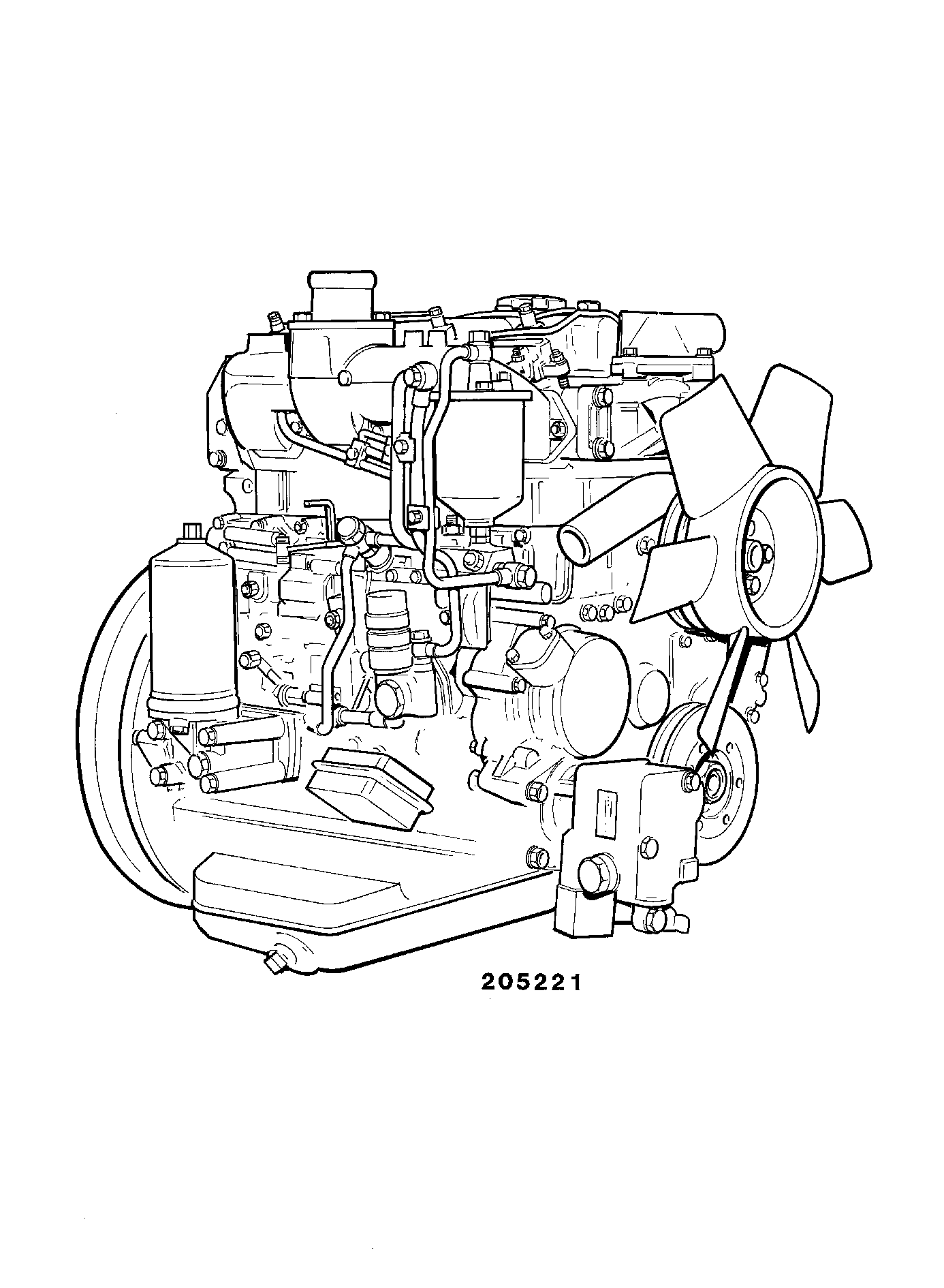 Двигатель 215/10669 JCB