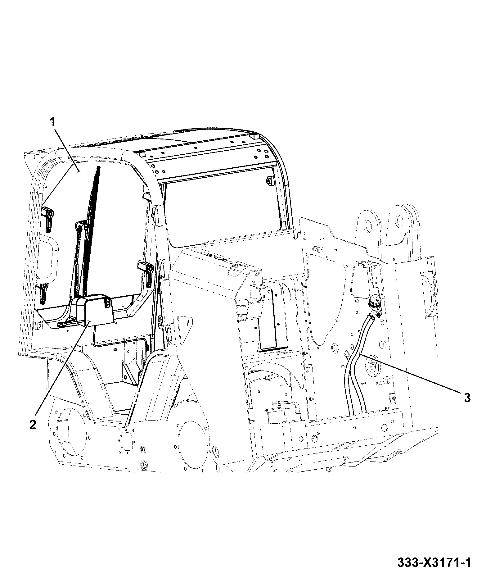 Стекло 334/L2432 JCB