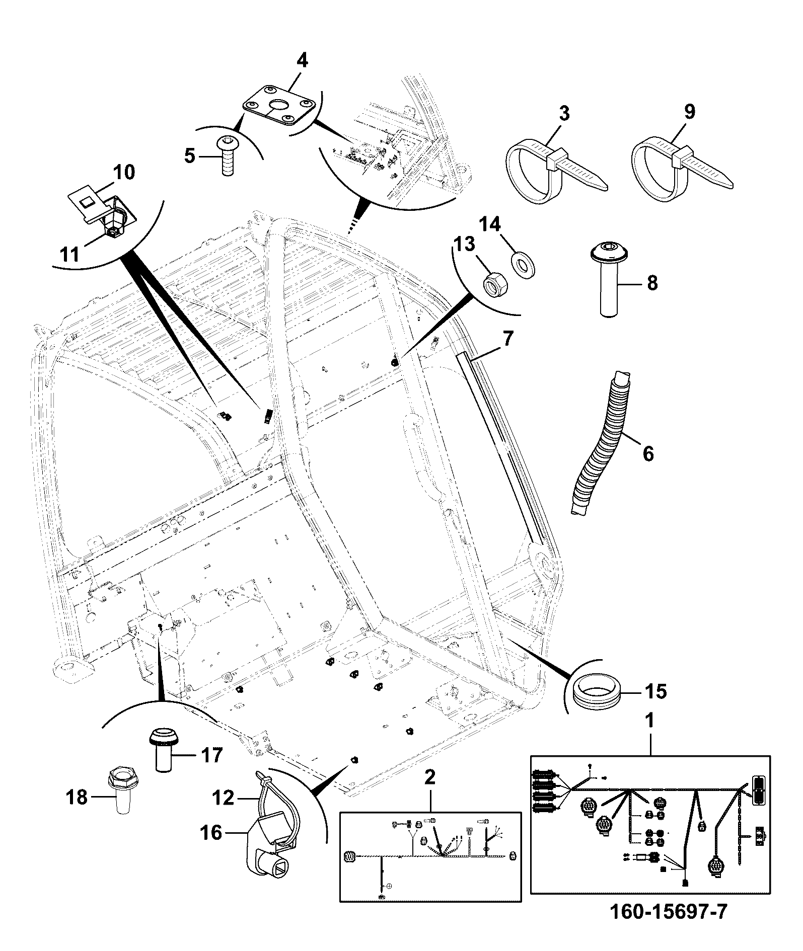 Жгут проводов 332/C5085 JCB