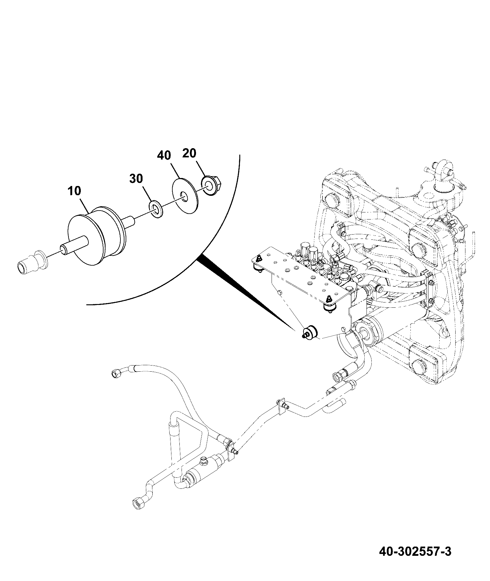 Крепление 40/302729 JCB