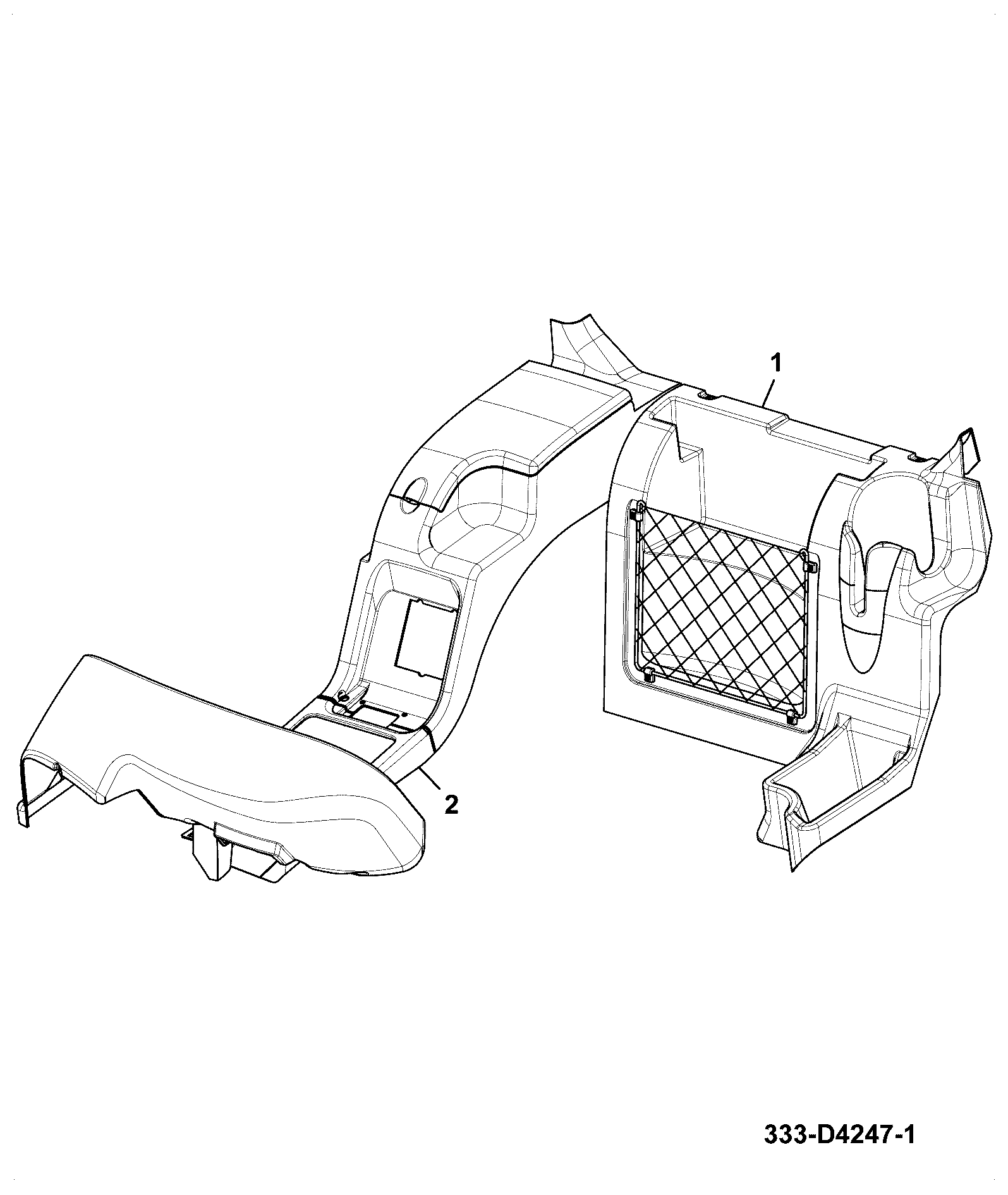 Облицовка 333/D4249 JCB