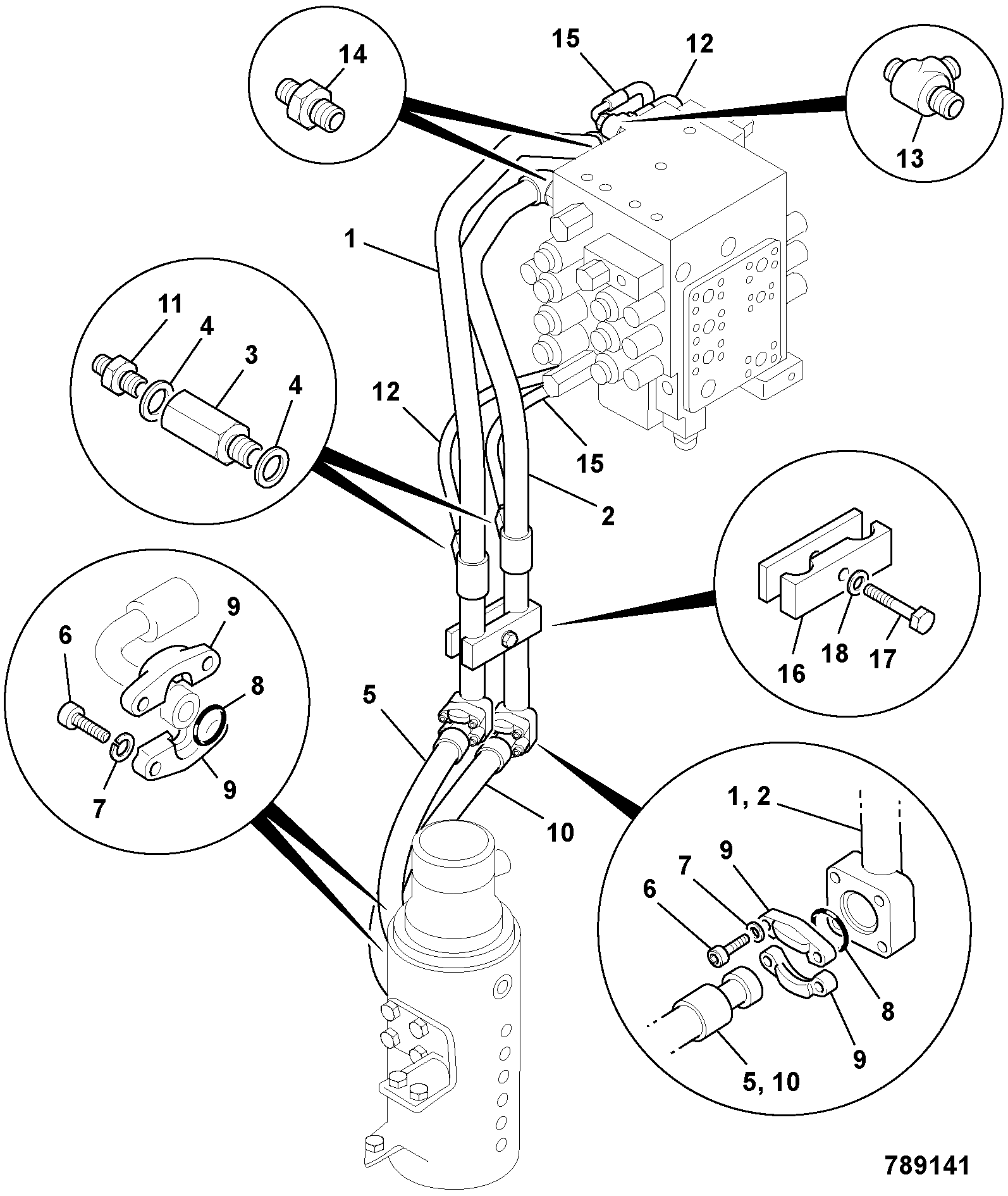 Шланг 627/10530 JCB