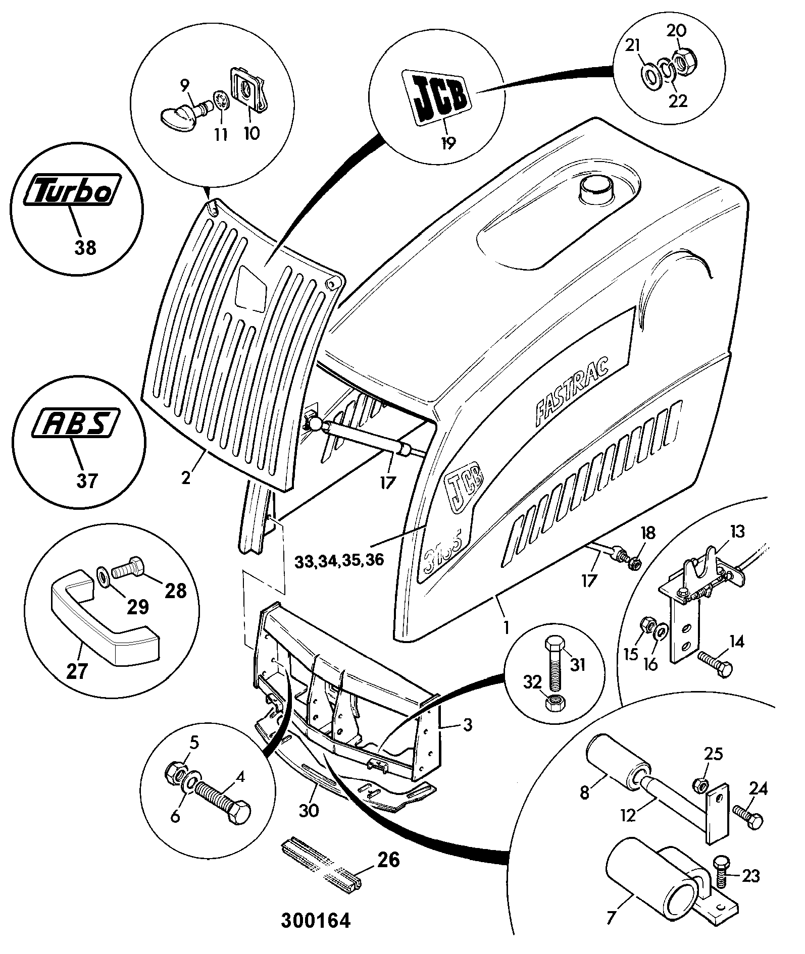 Капот 331/22882 JCB