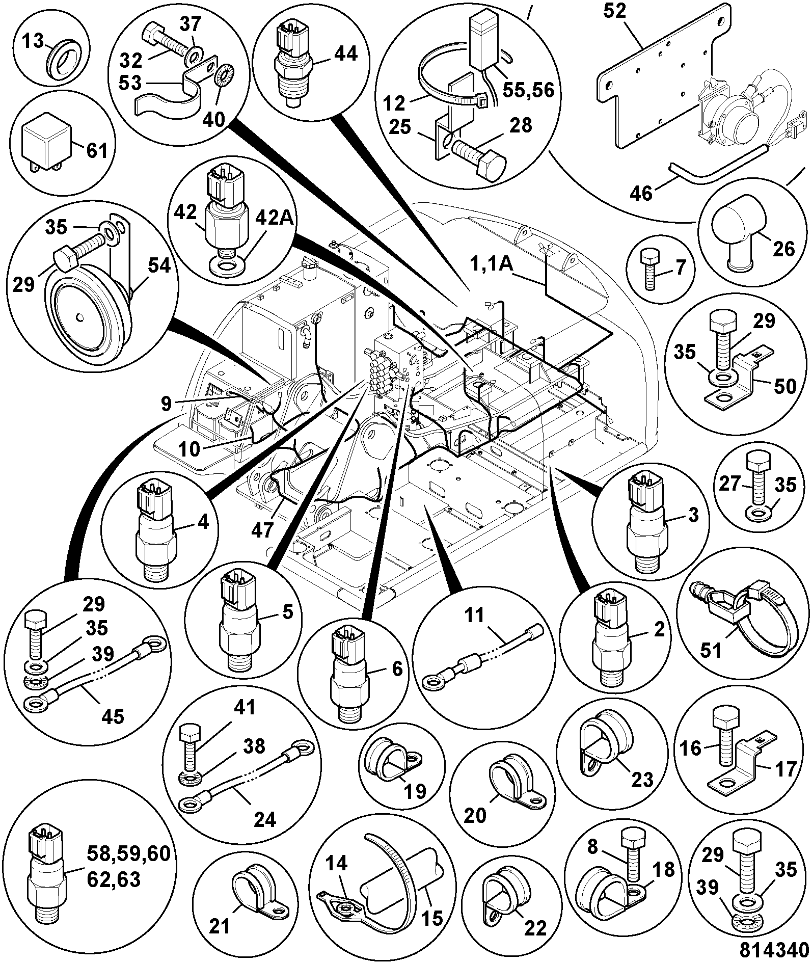 Кабель 718/20287 JCB
