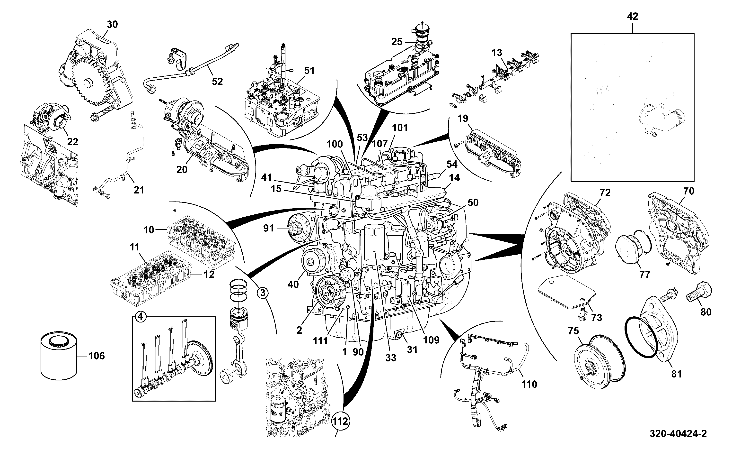 Наклейки 320/21057 JCB