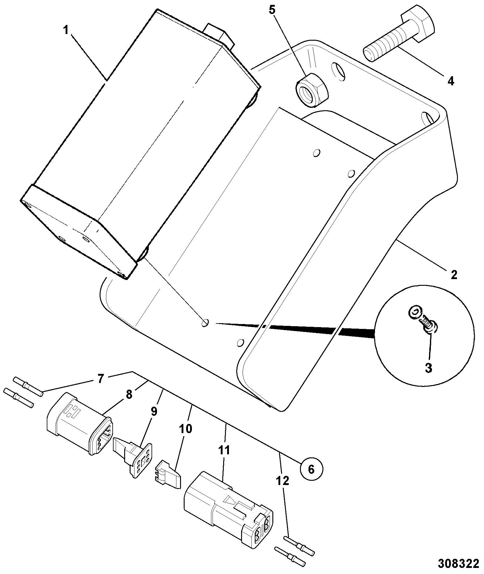 Фиксатор 7216/0016 JCB