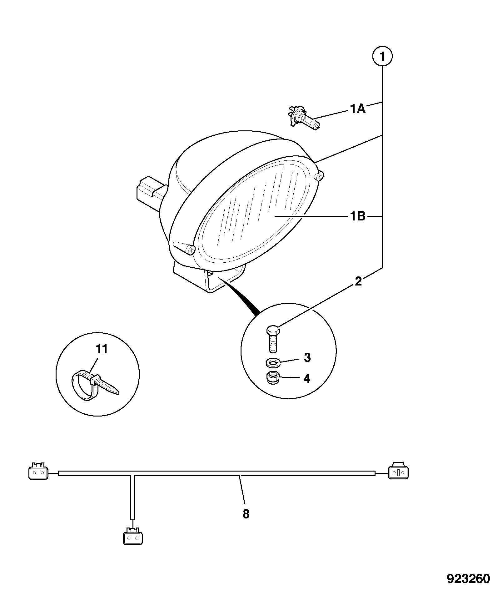 Жгут проводов 332/T4654 JCB
