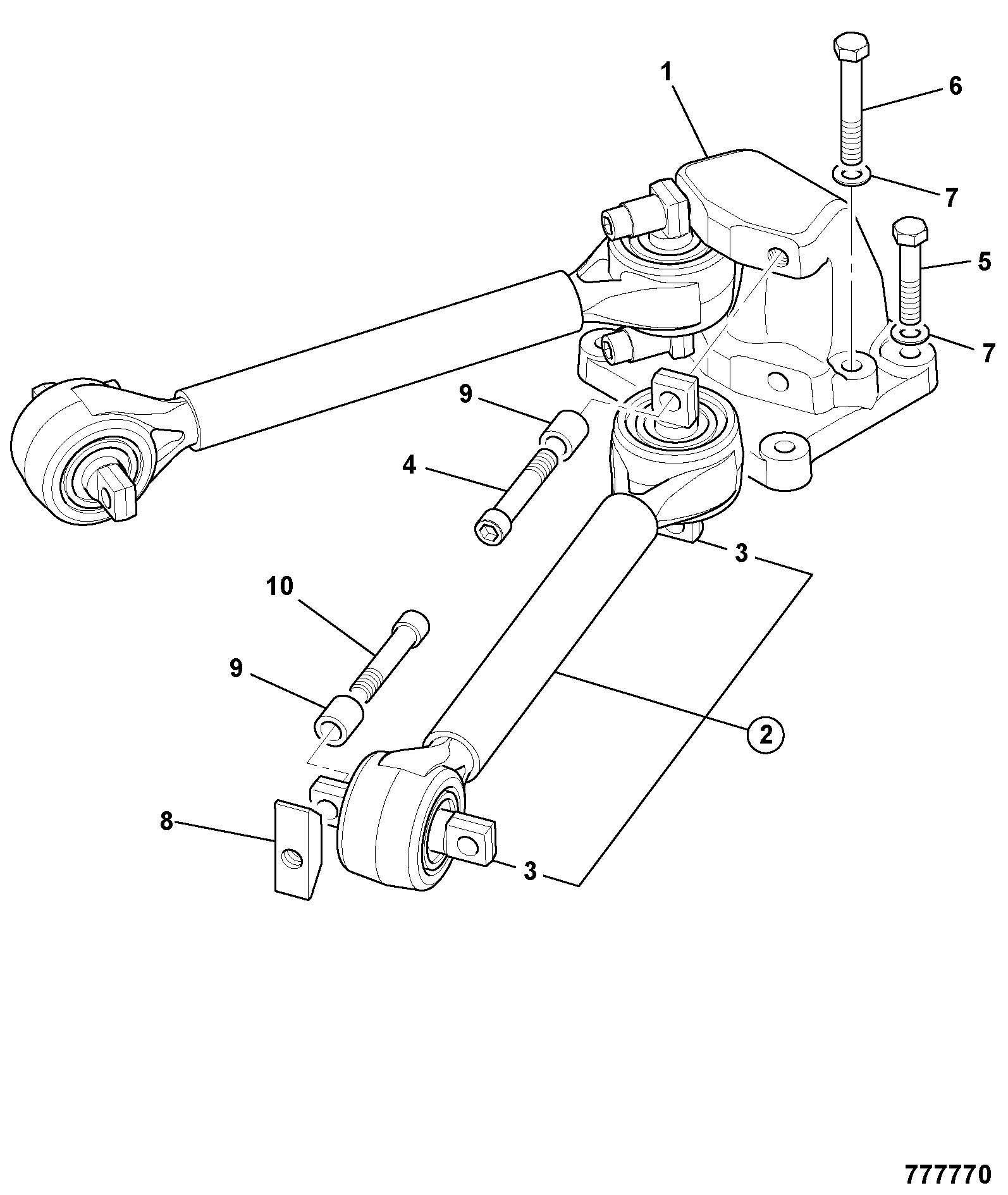 Тяга 913/10284 JCB