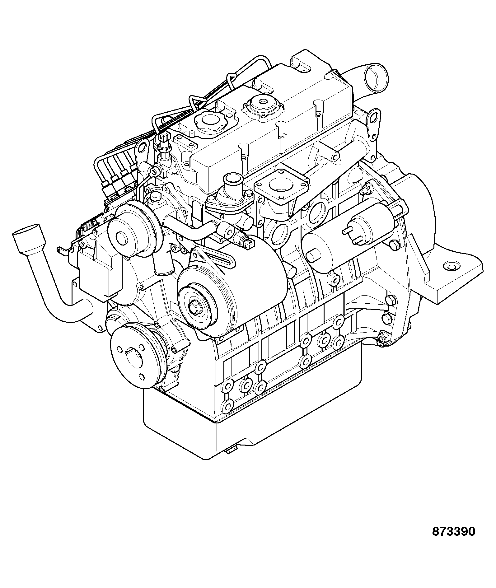 двигатель 01/145296 JCB