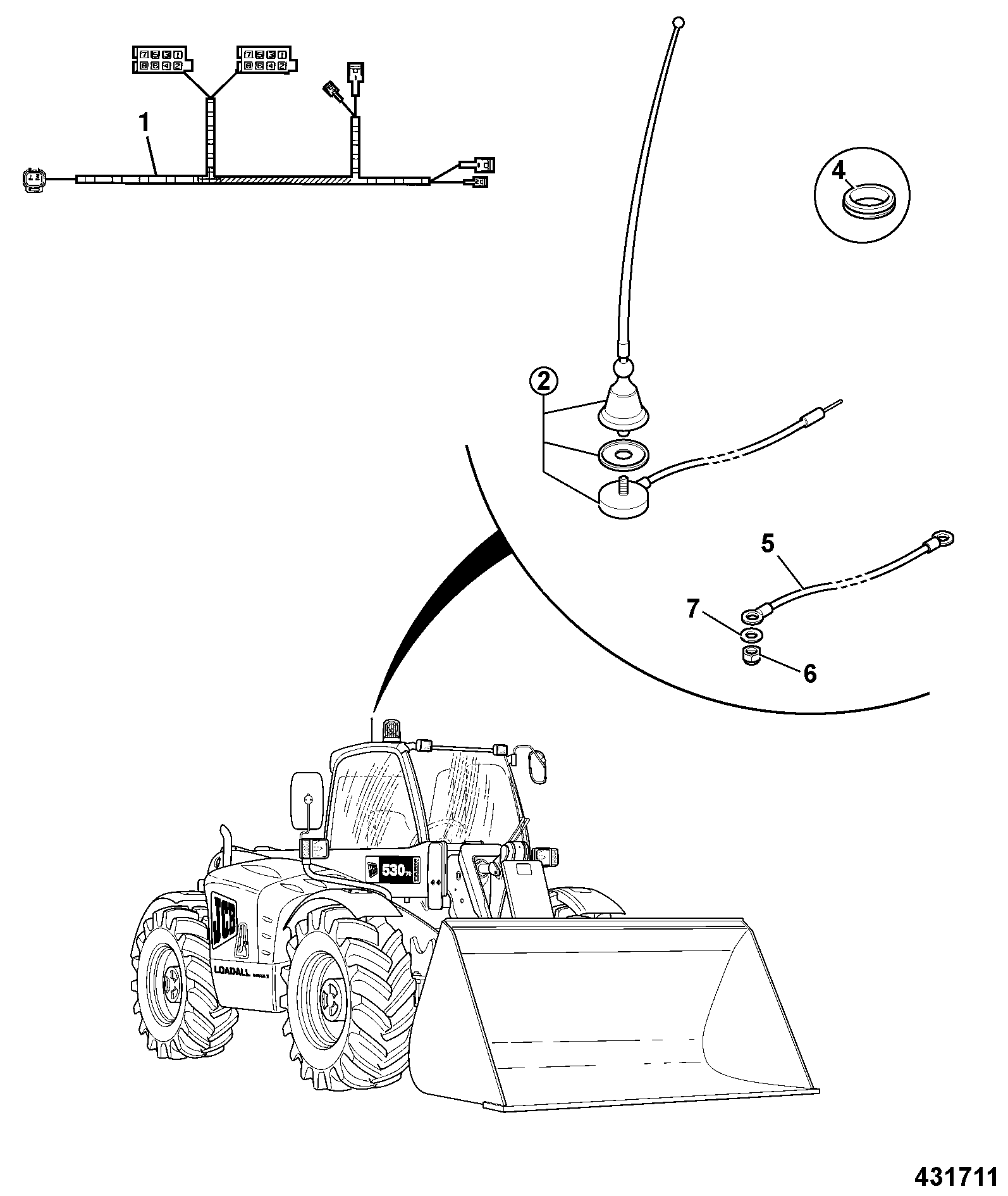 радио 160/16078 JCB