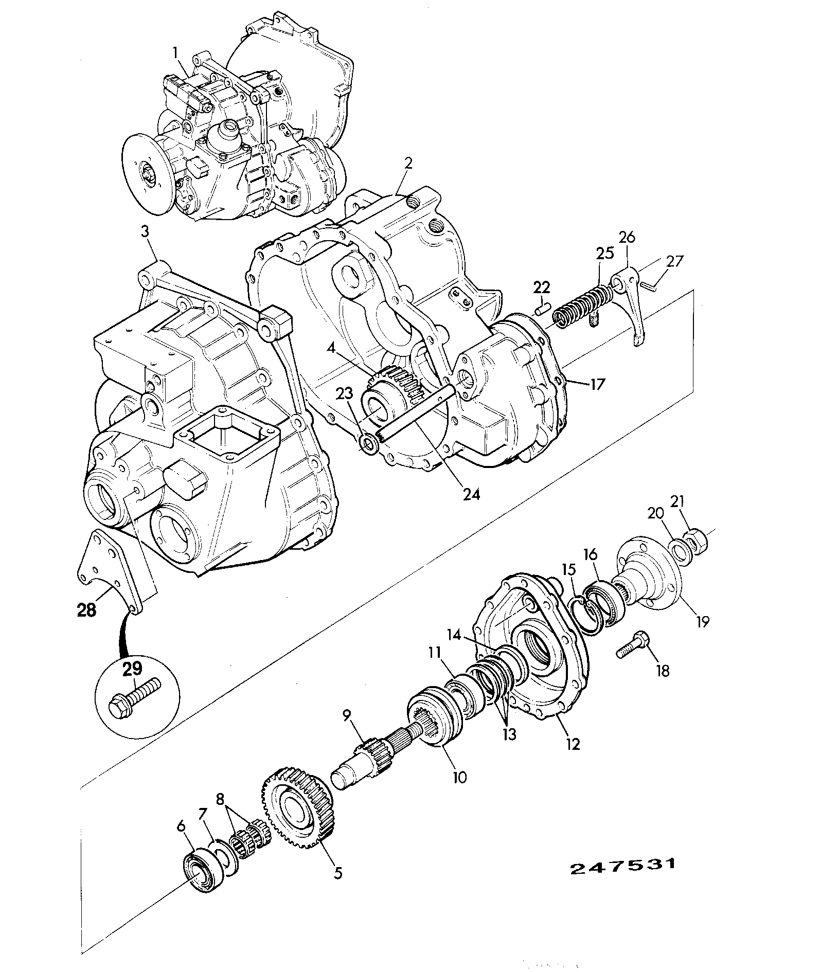 Коробка передач 460/19000 JCB