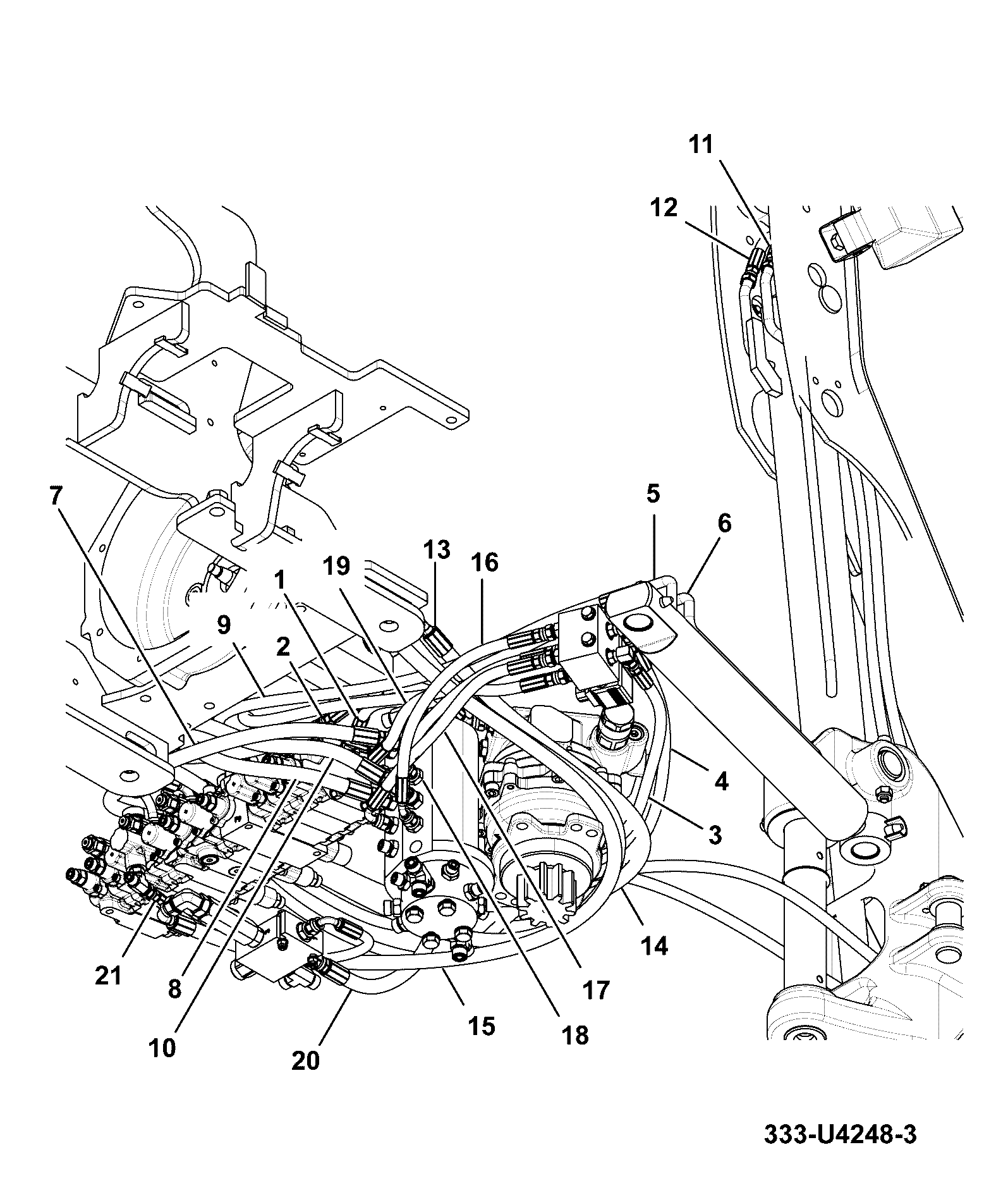 Шланг 333/V5028 JCB