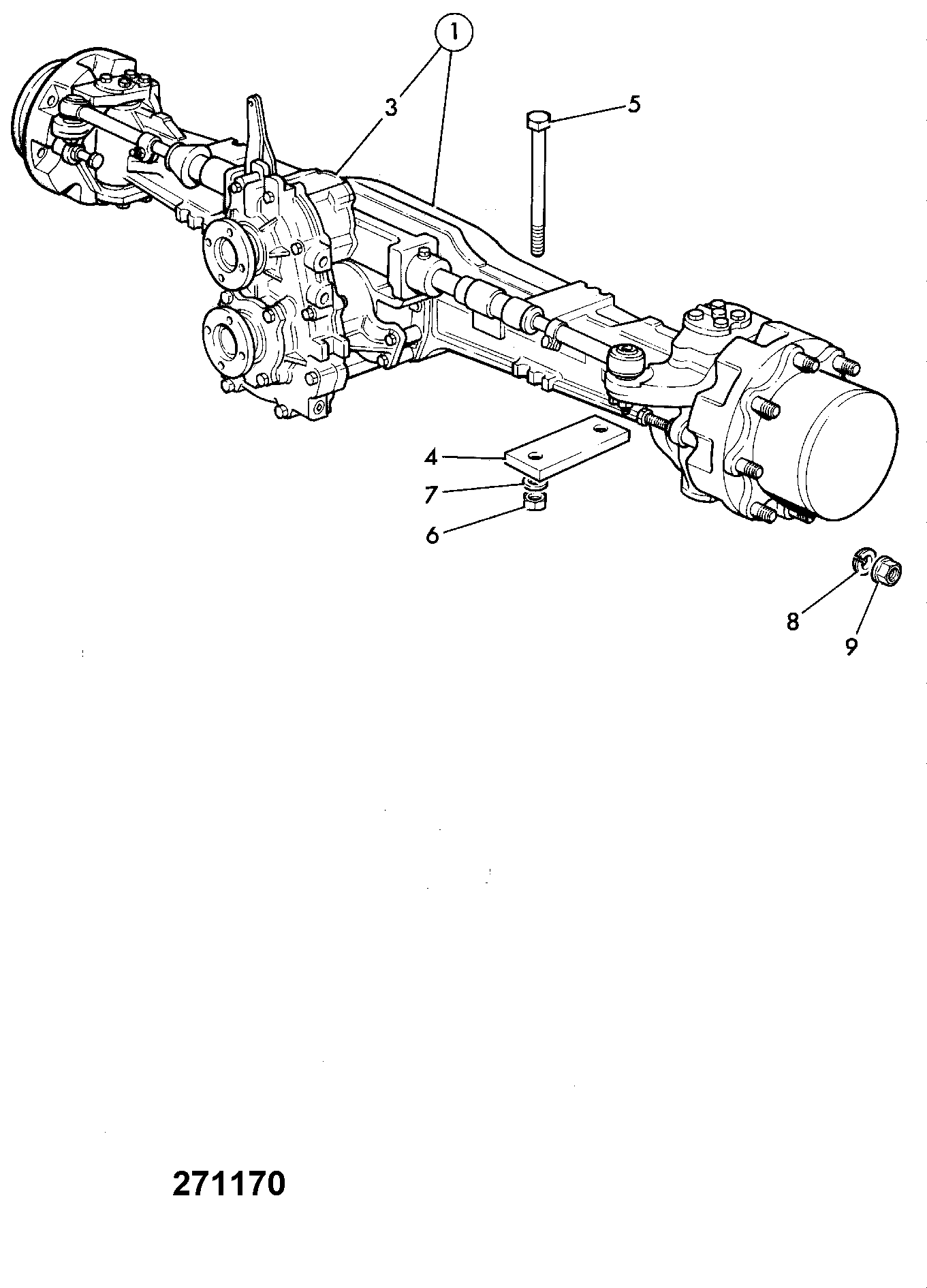 Мост 448/48300 JCB