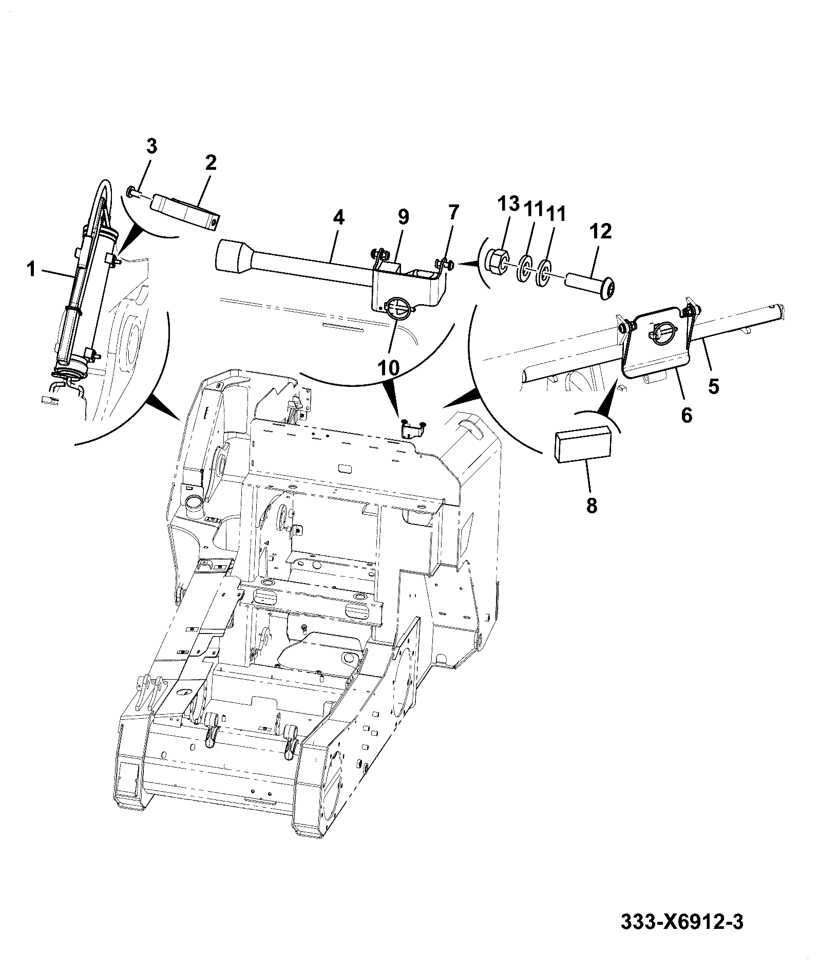 Стержень 332/X2067 JCB