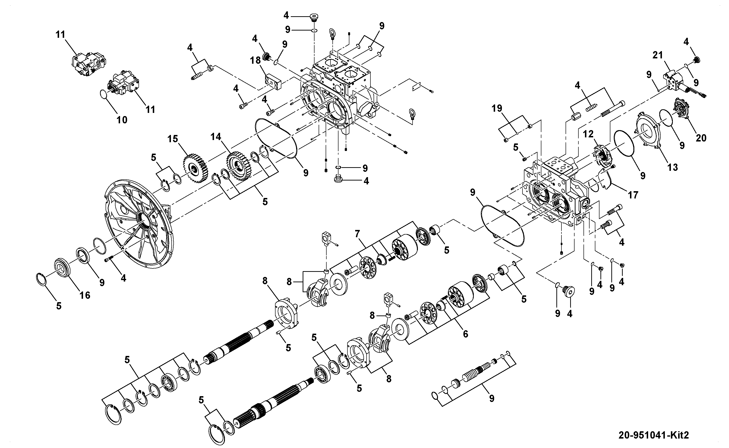 Комплект 334/E0592 JCB